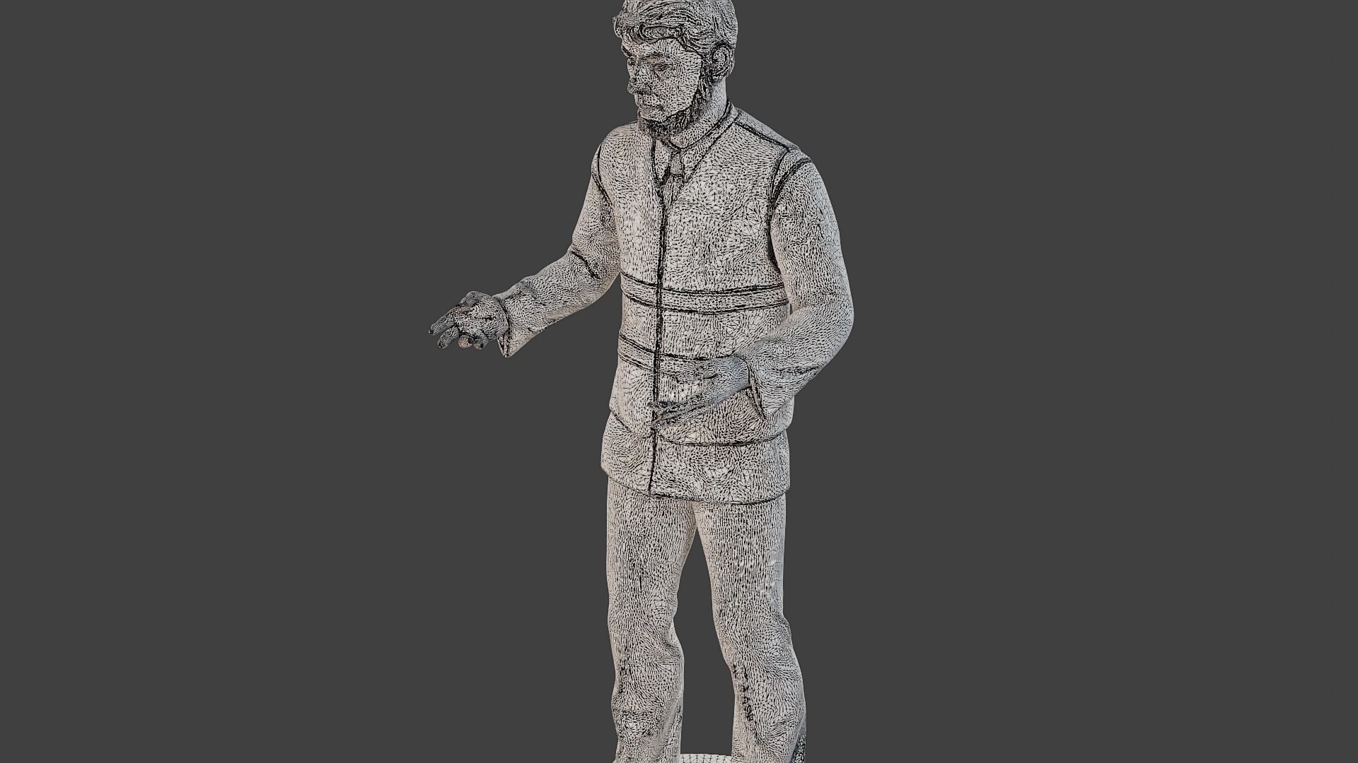 Male Security reflective vest MSRV 006 3D print model_12