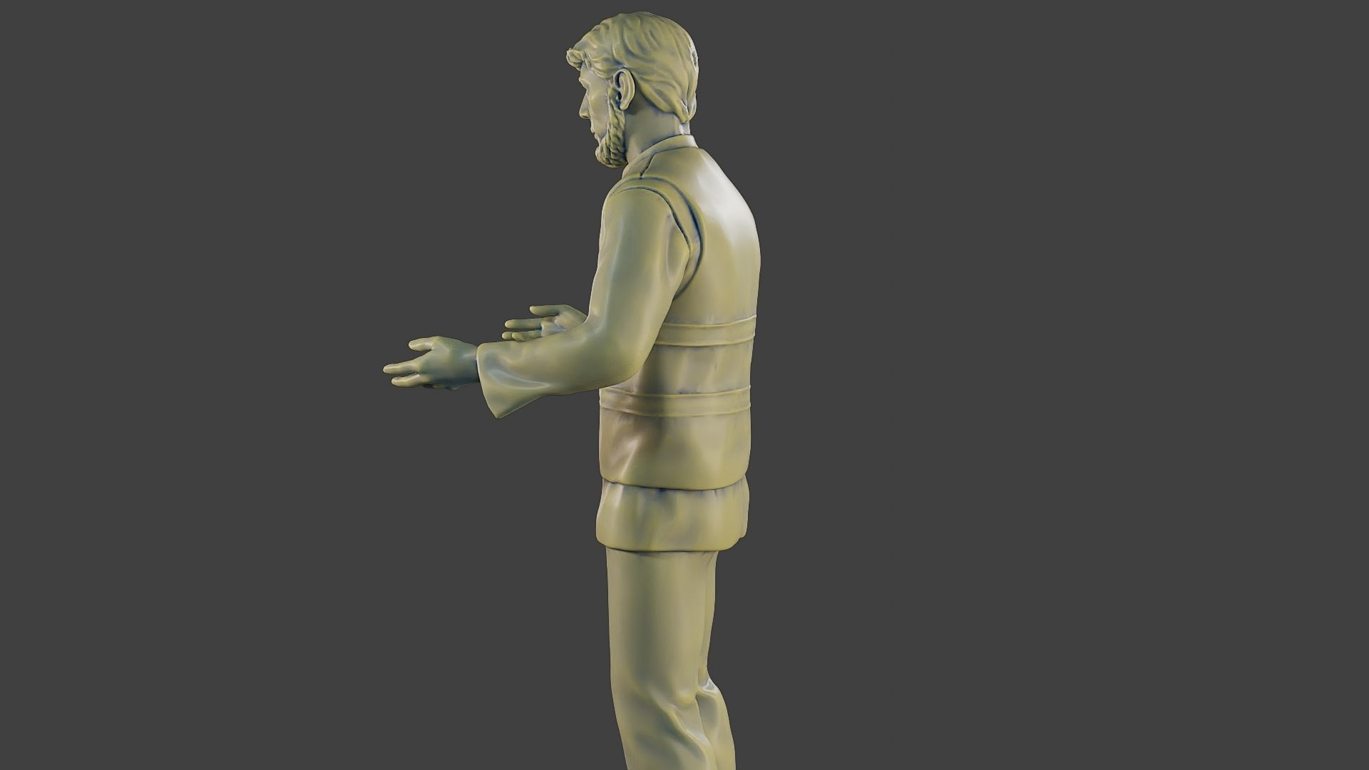 Male Security reflective vest MSRV 006 3D print model_26