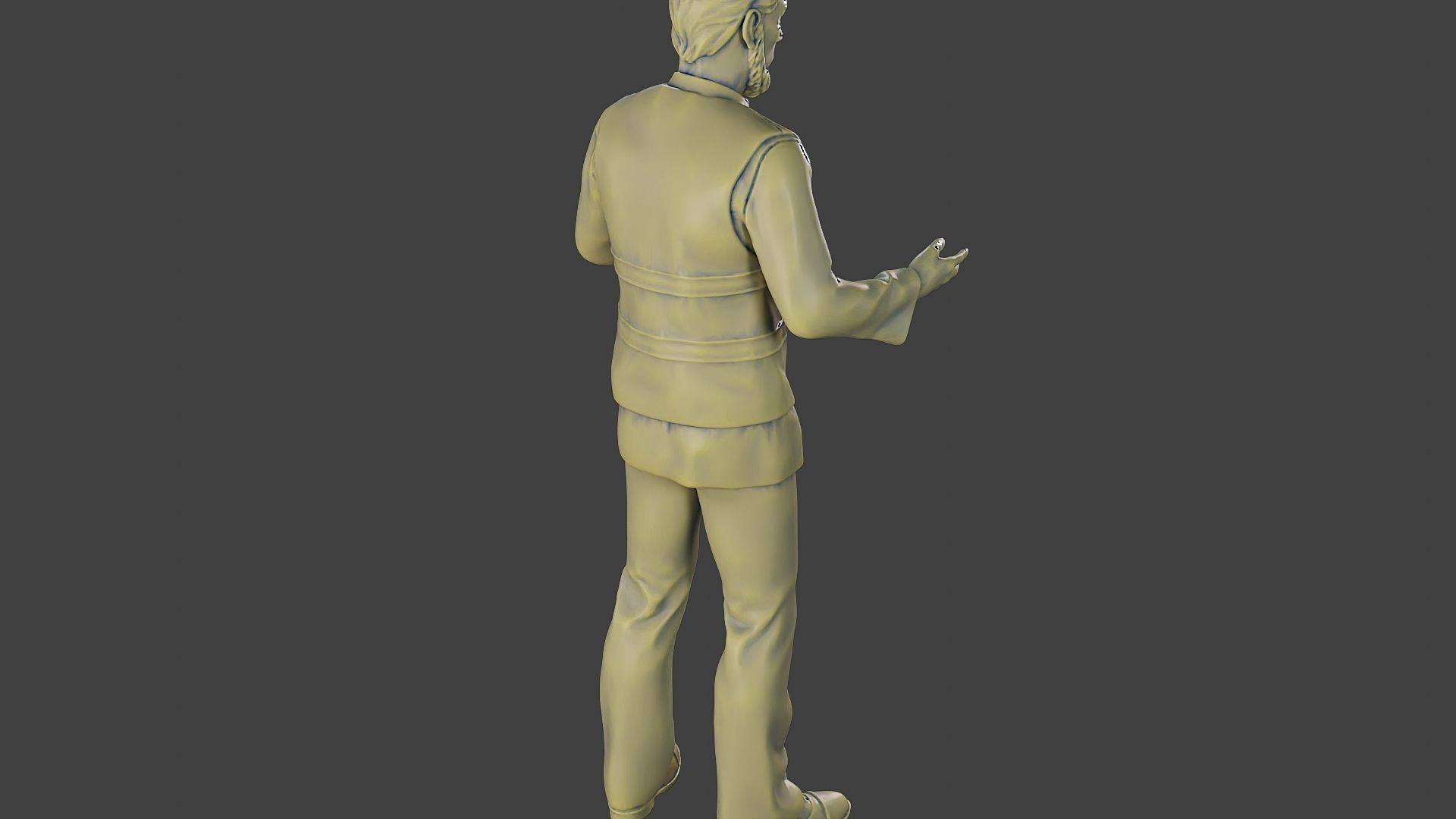 Male Security reflective vest MSRV 006 3D print model_24