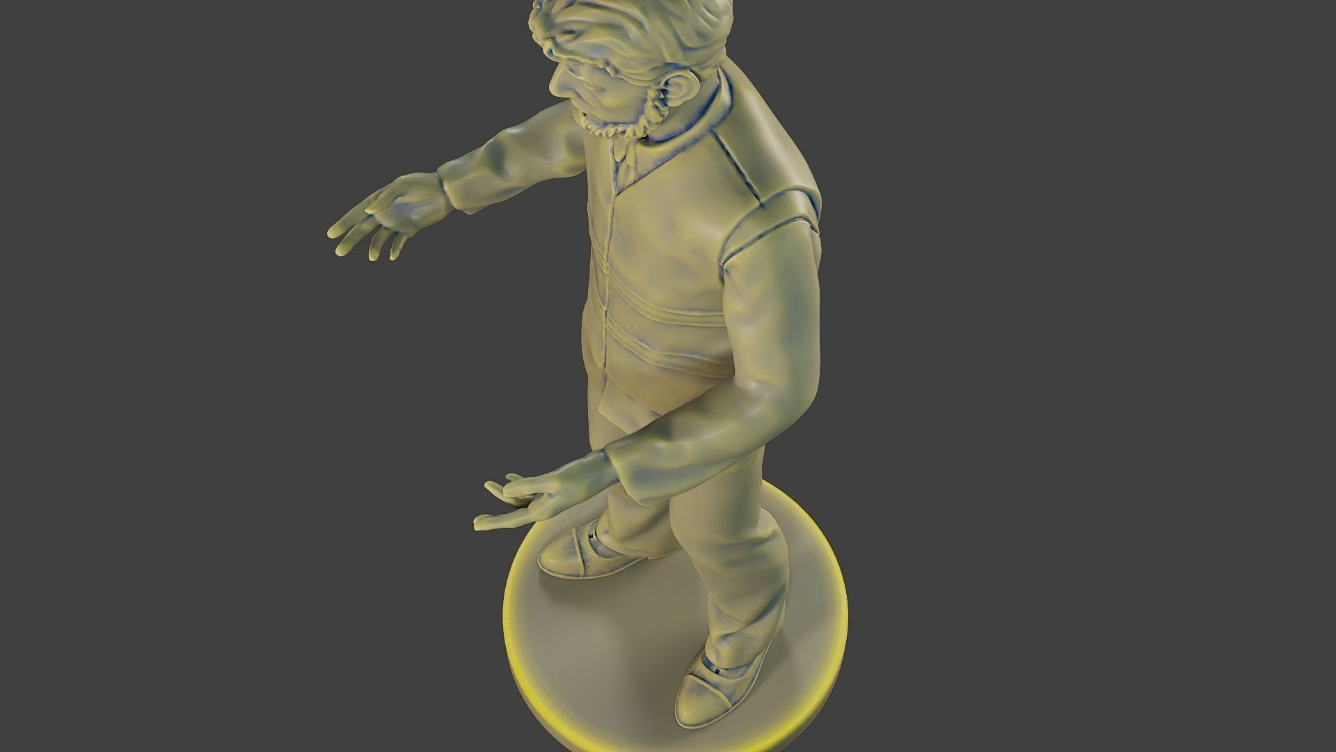 Male Security reflective vest MSRV 006 3D print model_16