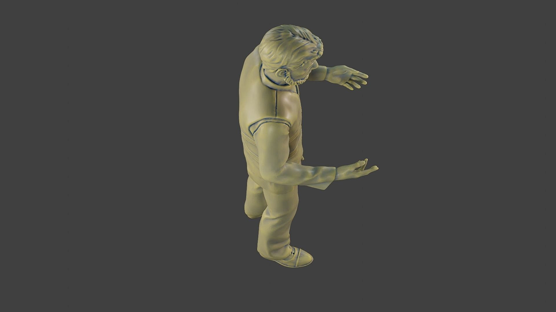 Male Security reflective vest MSRV 006 3D print model_23