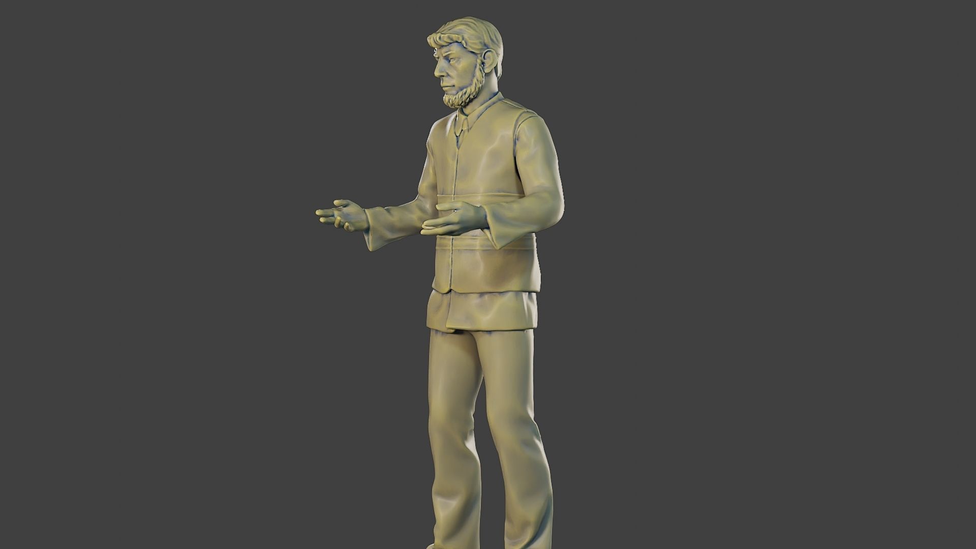 Male Security reflective vest MSRV 006 3D print model_27