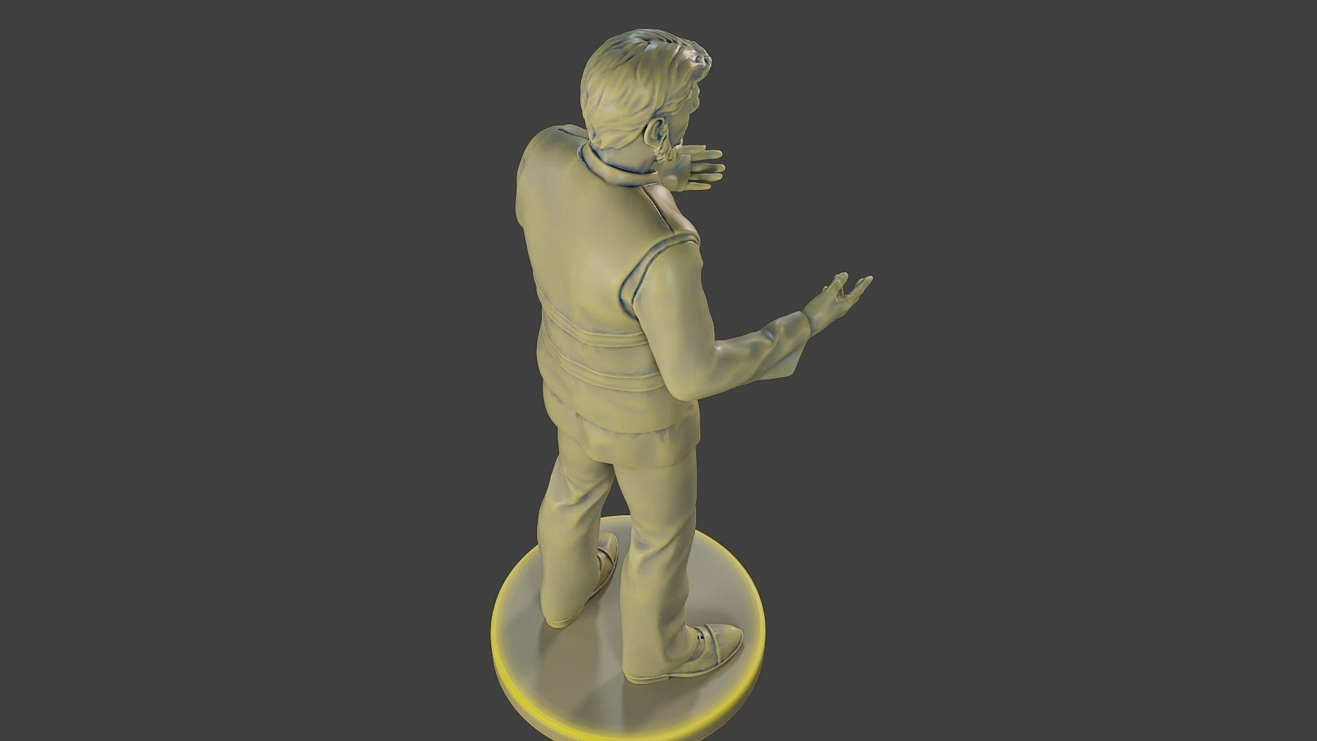 Male Security reflective vest MSRV 006 3D print model_22