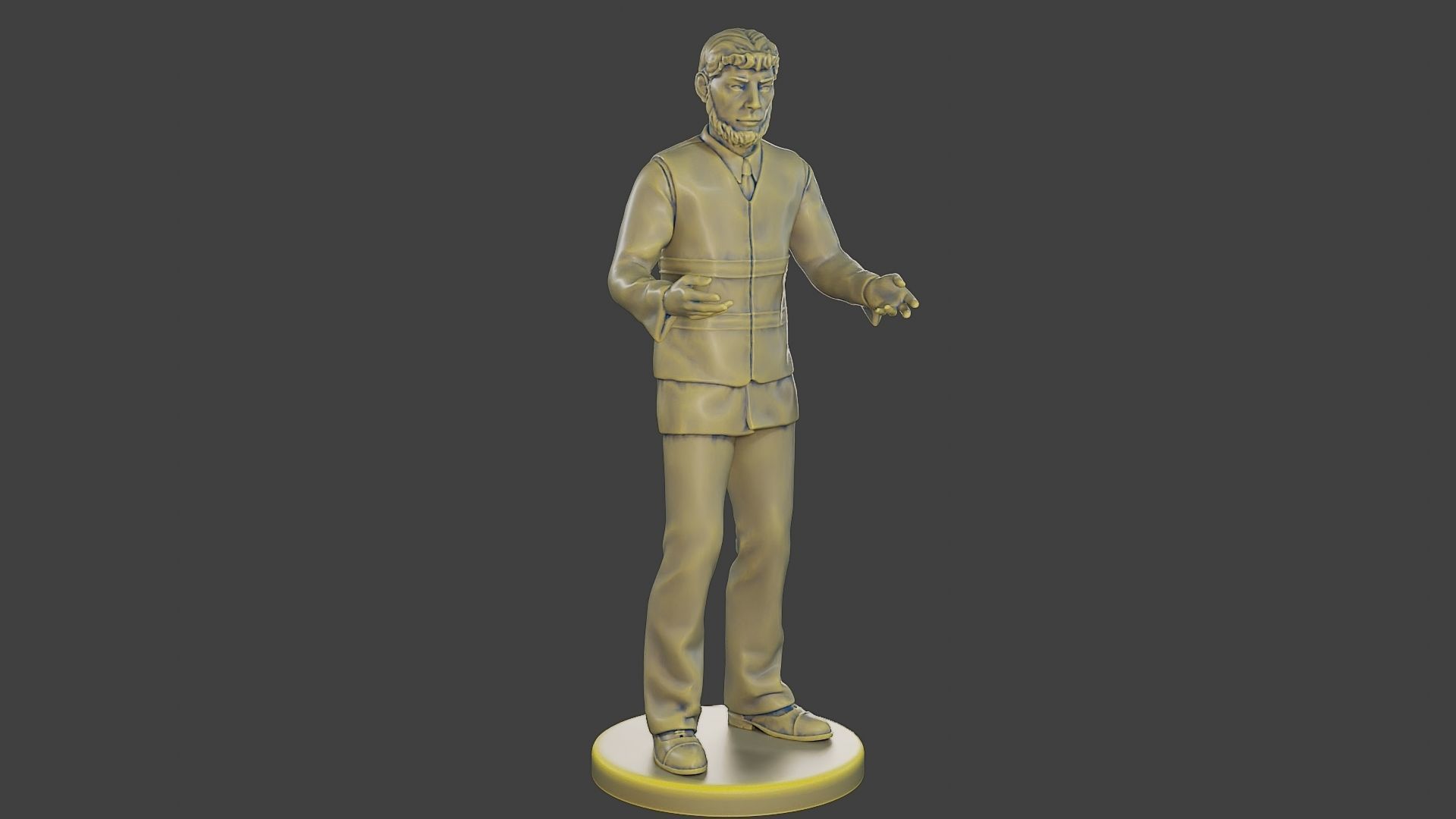 Male Security reflective vest MSRV 006 3D print model_10