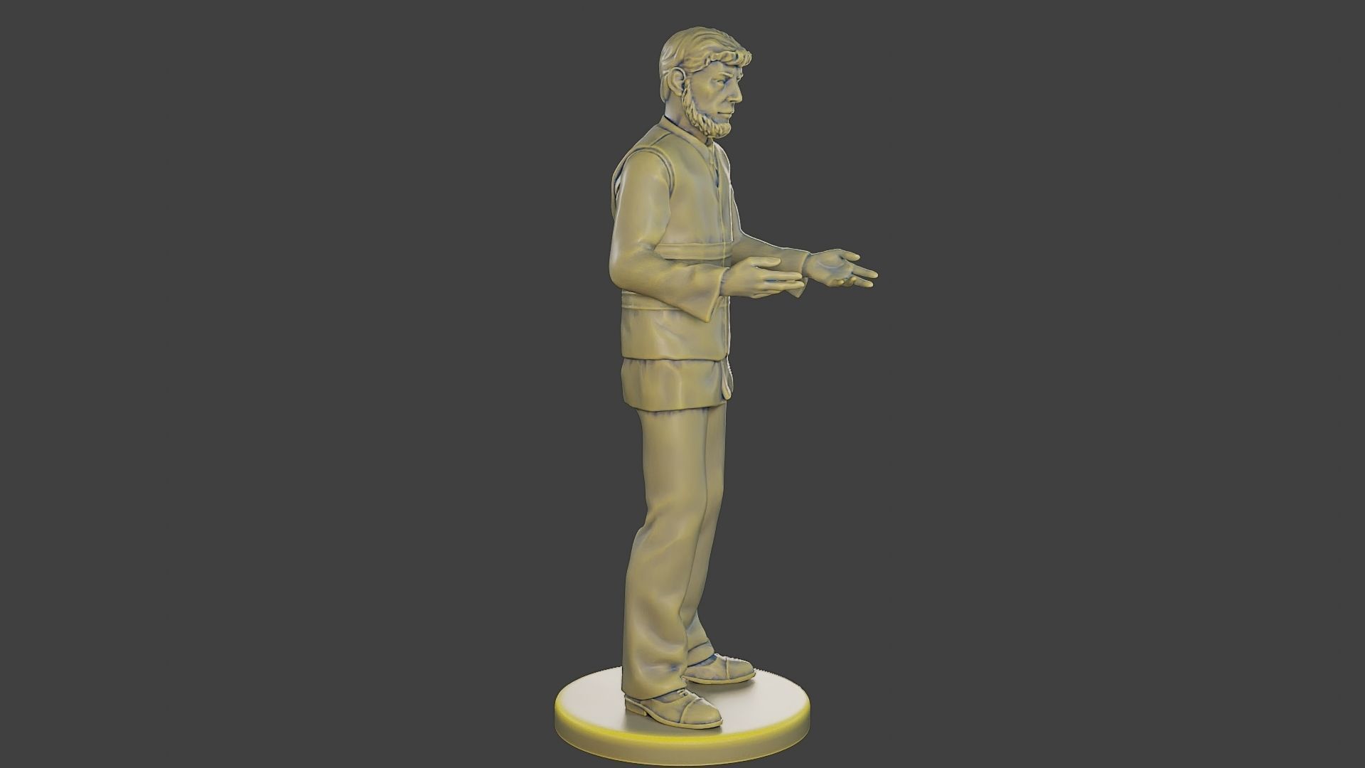 Male Security reflective vest MSRV 006 3D print model_9