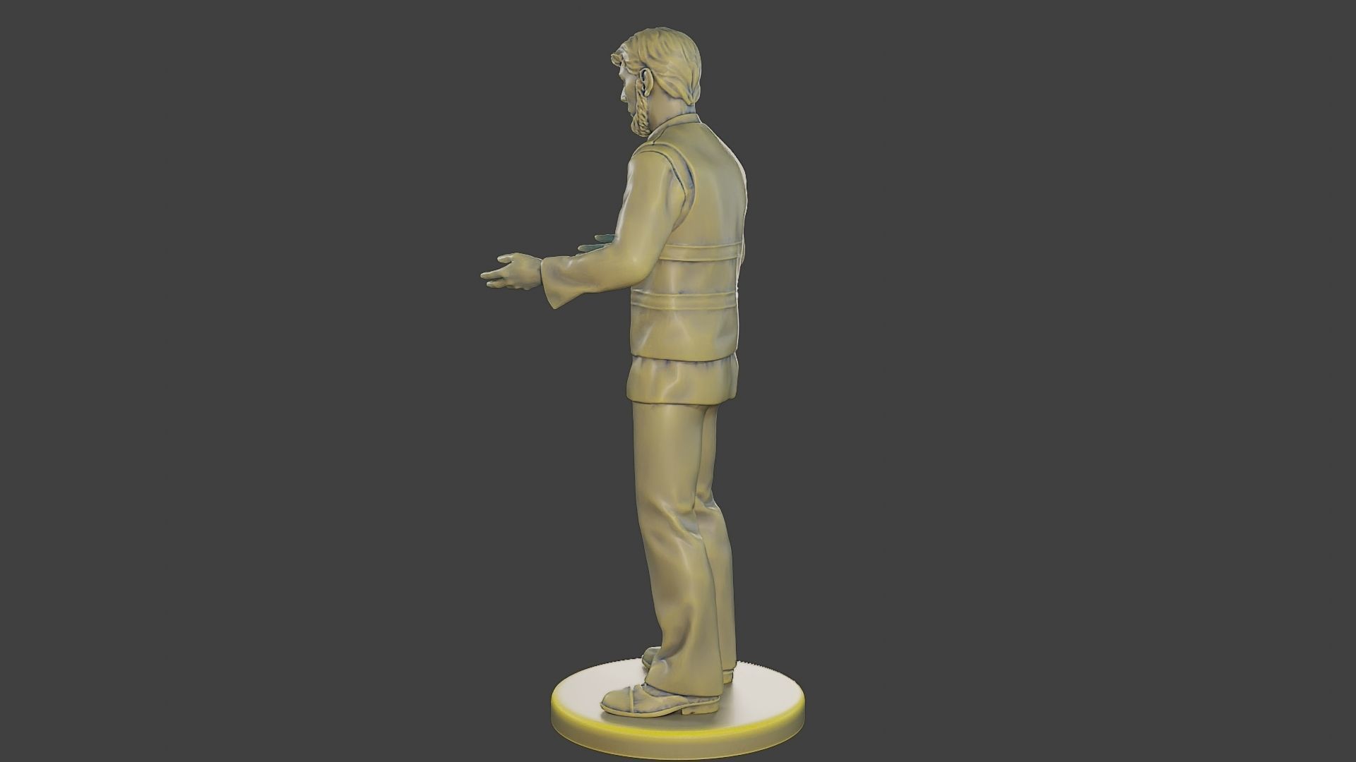 Male Security reflective vest MSRV 006 3D print model_4