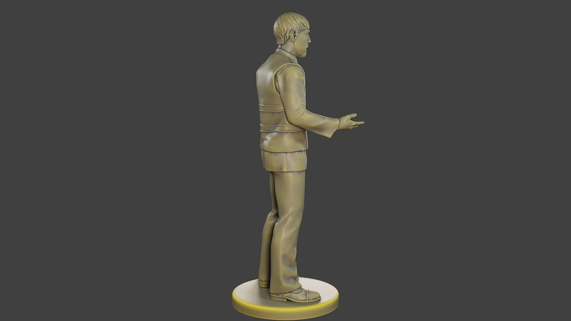 Male Security reflective vest MSRV 007 3D print model_8