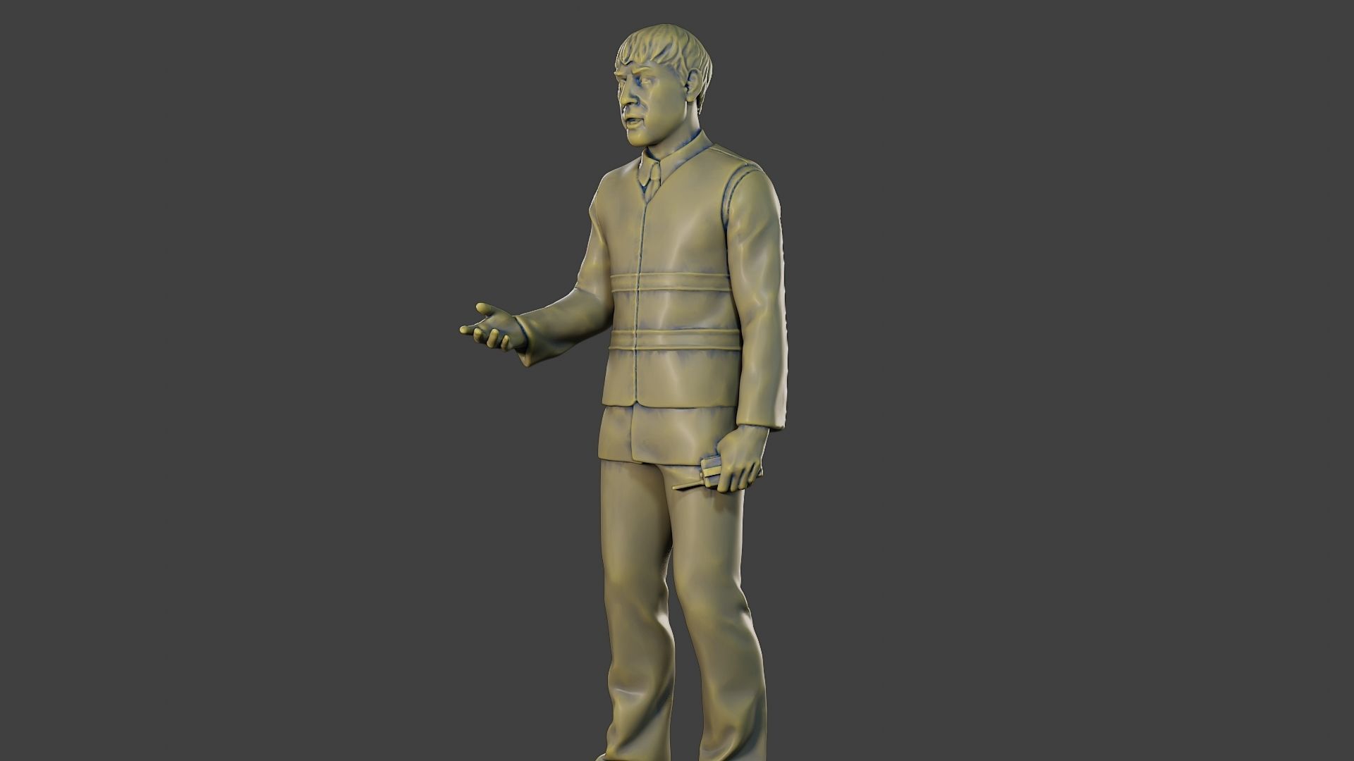 Male Security reflective vest MSRV 007 3D print model_27