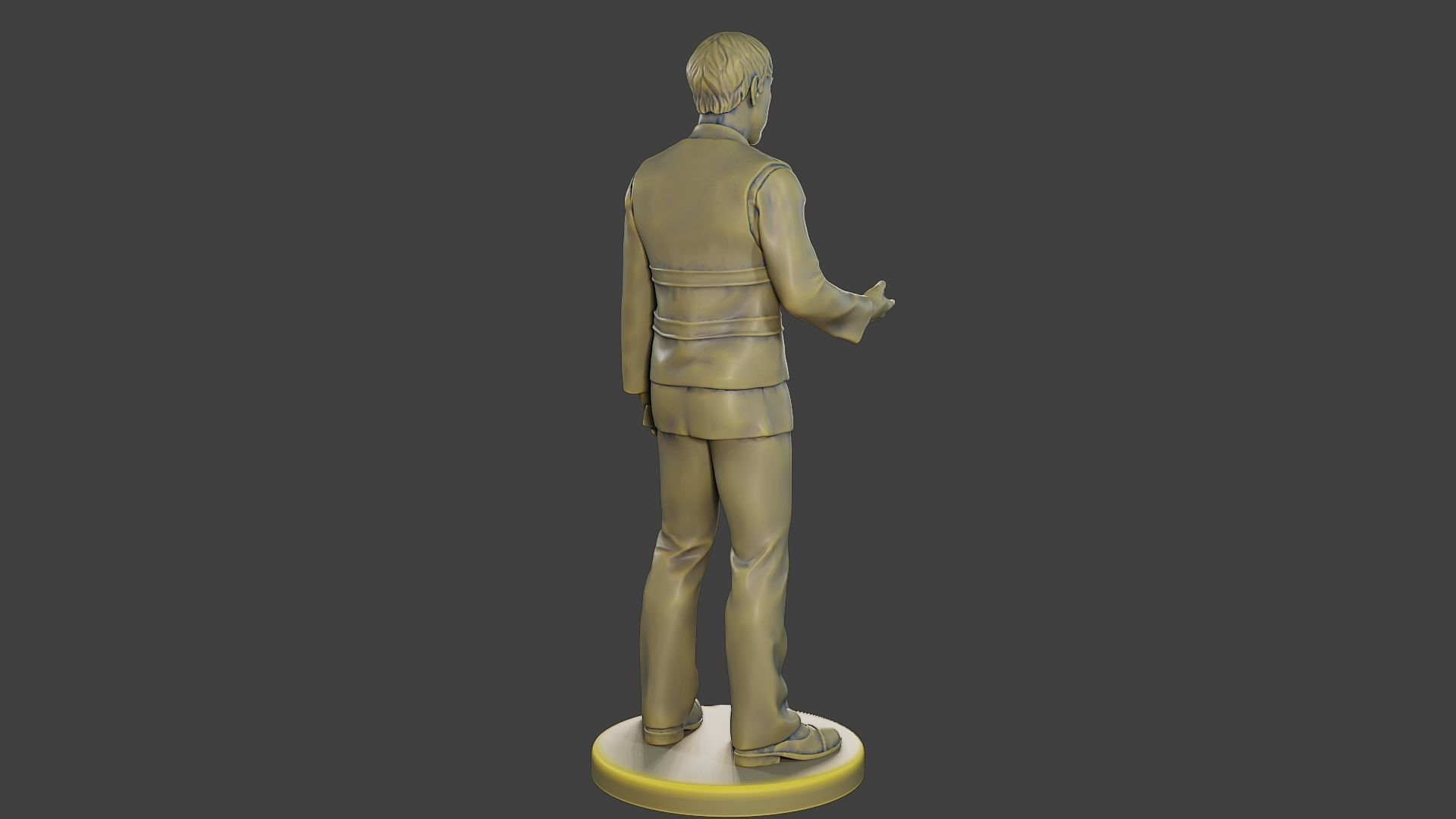 Male Security reflective vest MSRV 007 3D print model_7