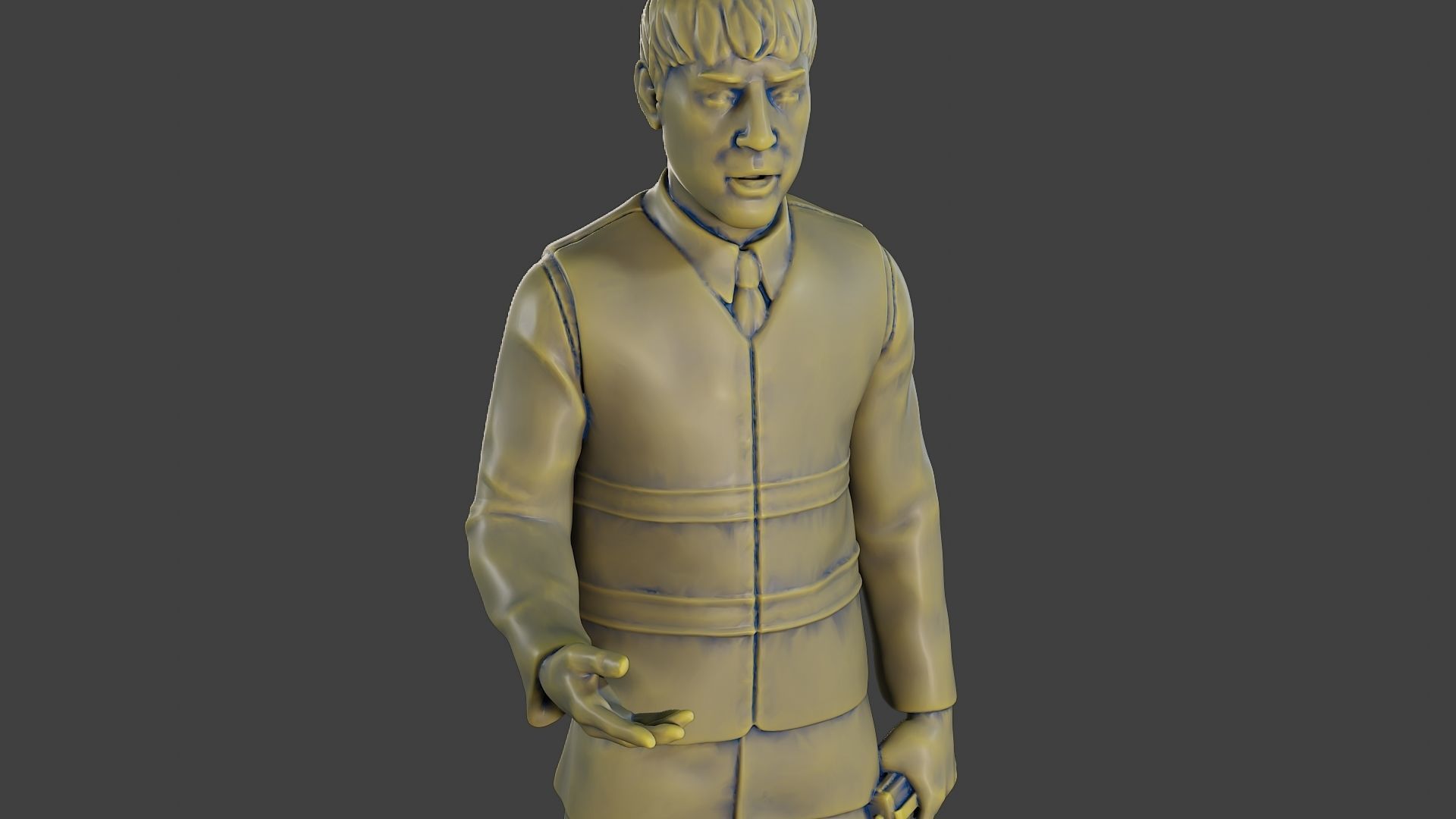 Male Security reflective vest MSRV 007 3D print model_19