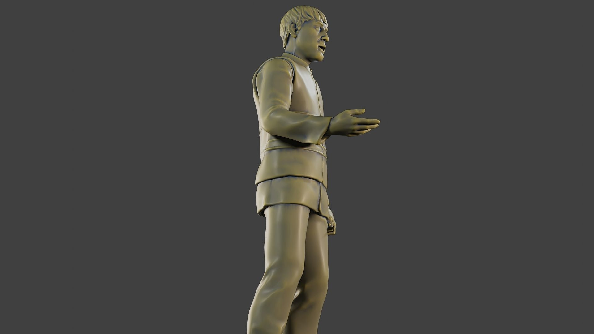 Male Security reflective vest MSRV 007 3D print model_29