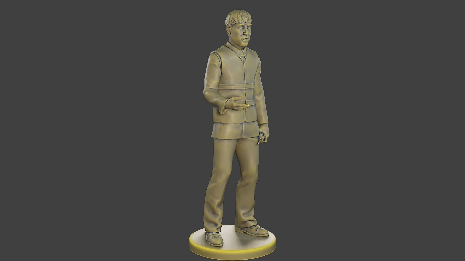 Male Security reflective vest MSRV 007 3D print model_10