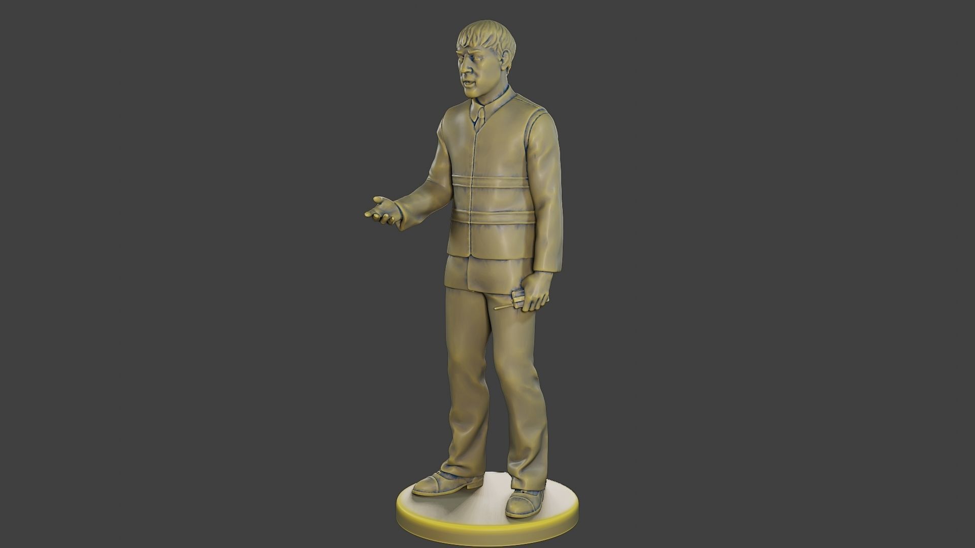 Male Security reflective vest MSRV 007 3D print model_2