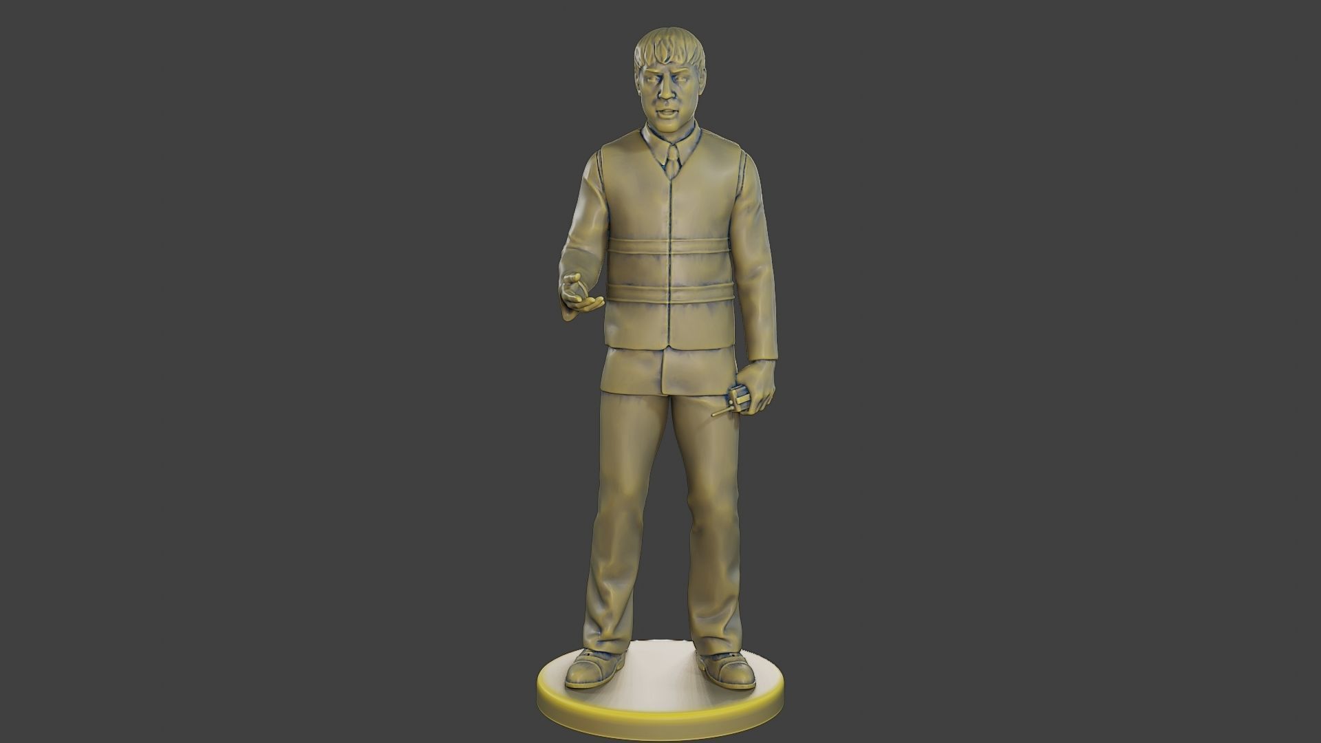 Male Security reflective vest MSRV 007 3D print model_11