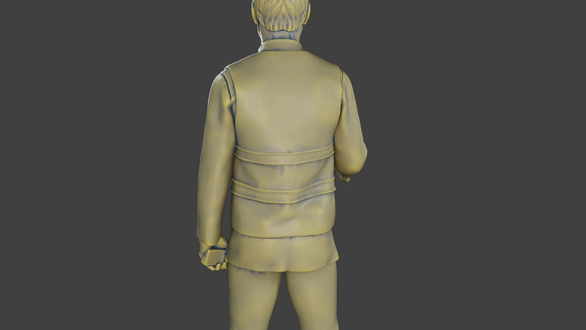 Male Security reflective vest MSRV 007 3D print model_21