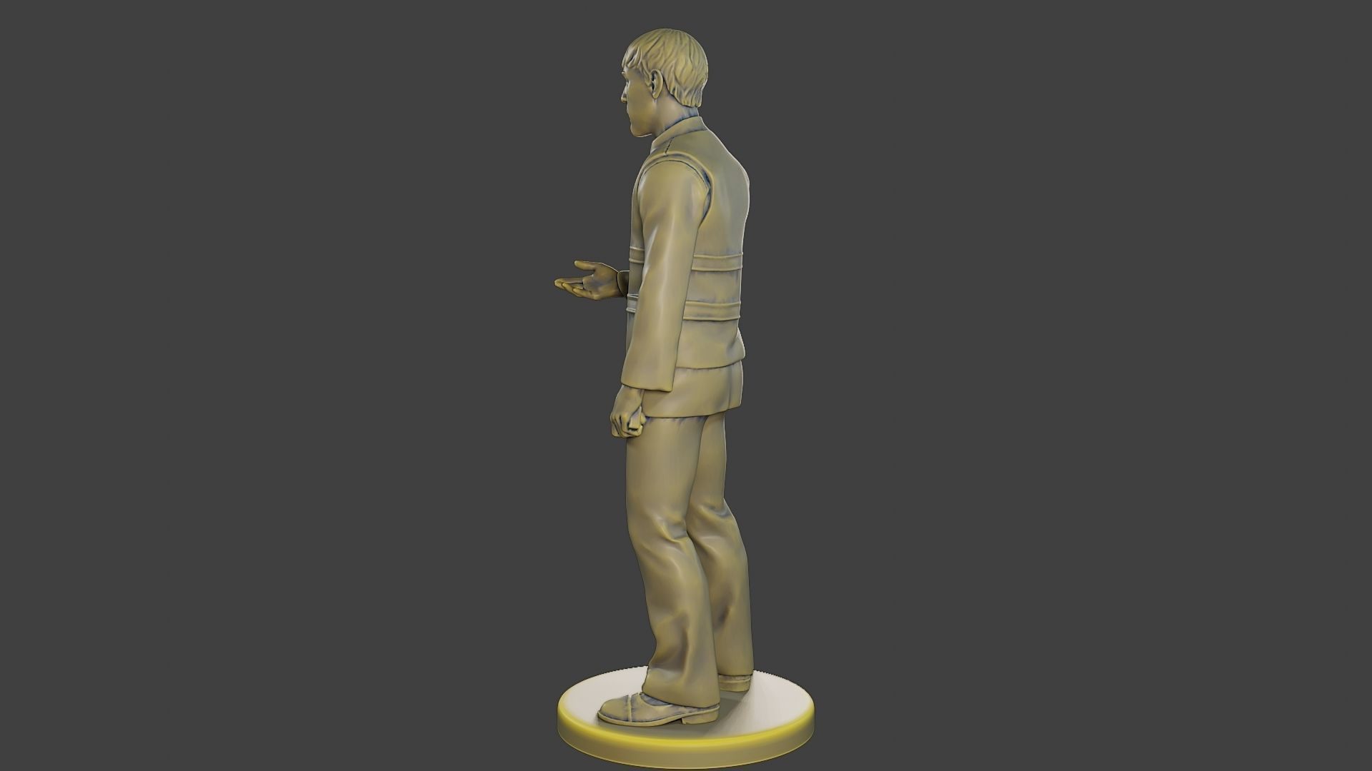 Male Security reflective vest MSRV 007 3D print model_4