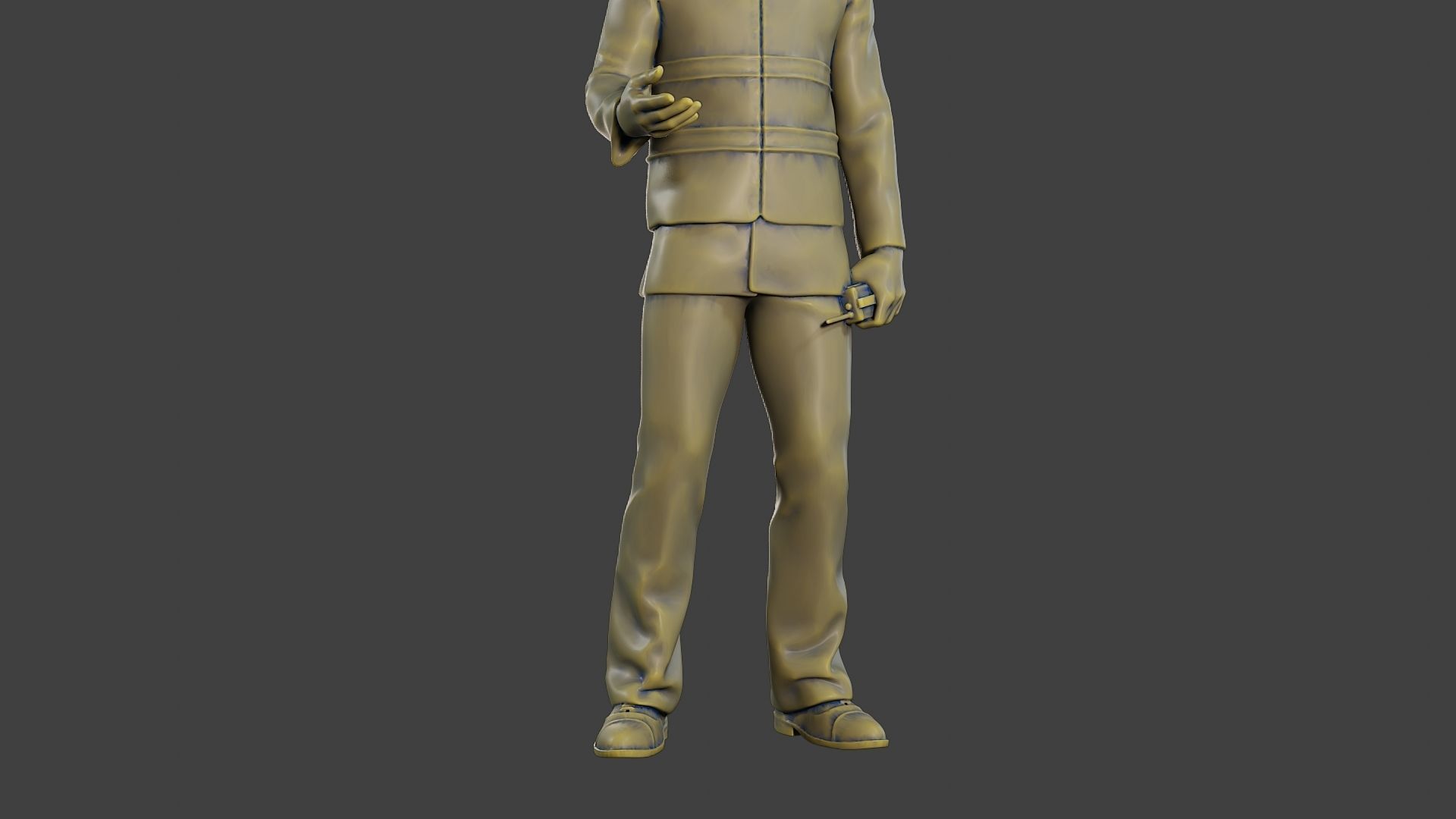 Male Security reflective vest MSRV 007 3D print model_28