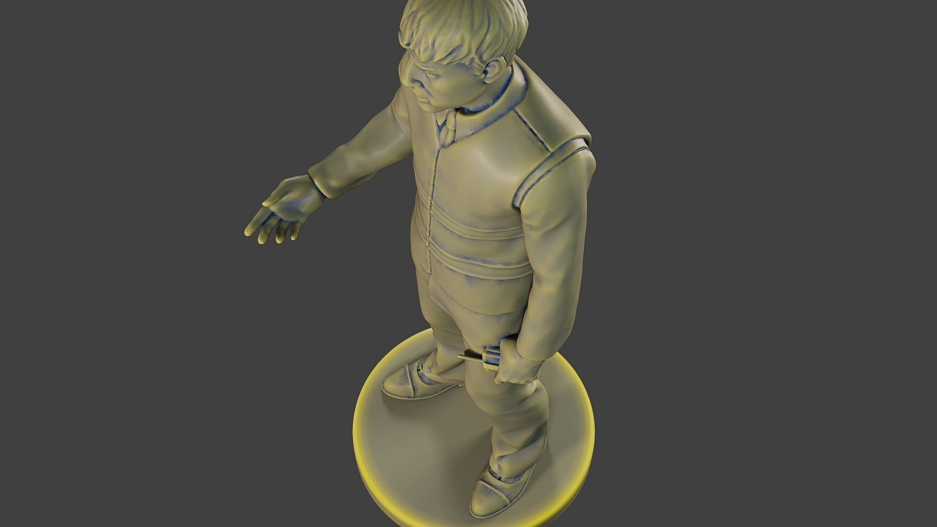 Male Security reflective vest MSRV 007 3D print model_16