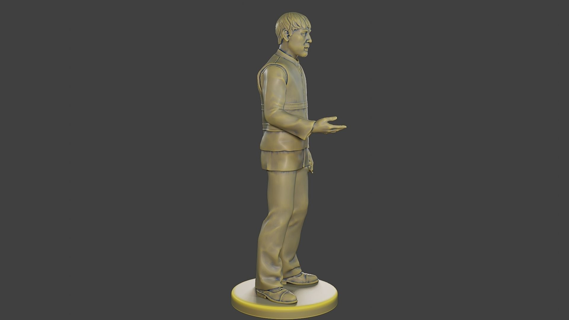 Male Security reflective vest MSRV 007 3D print model_9