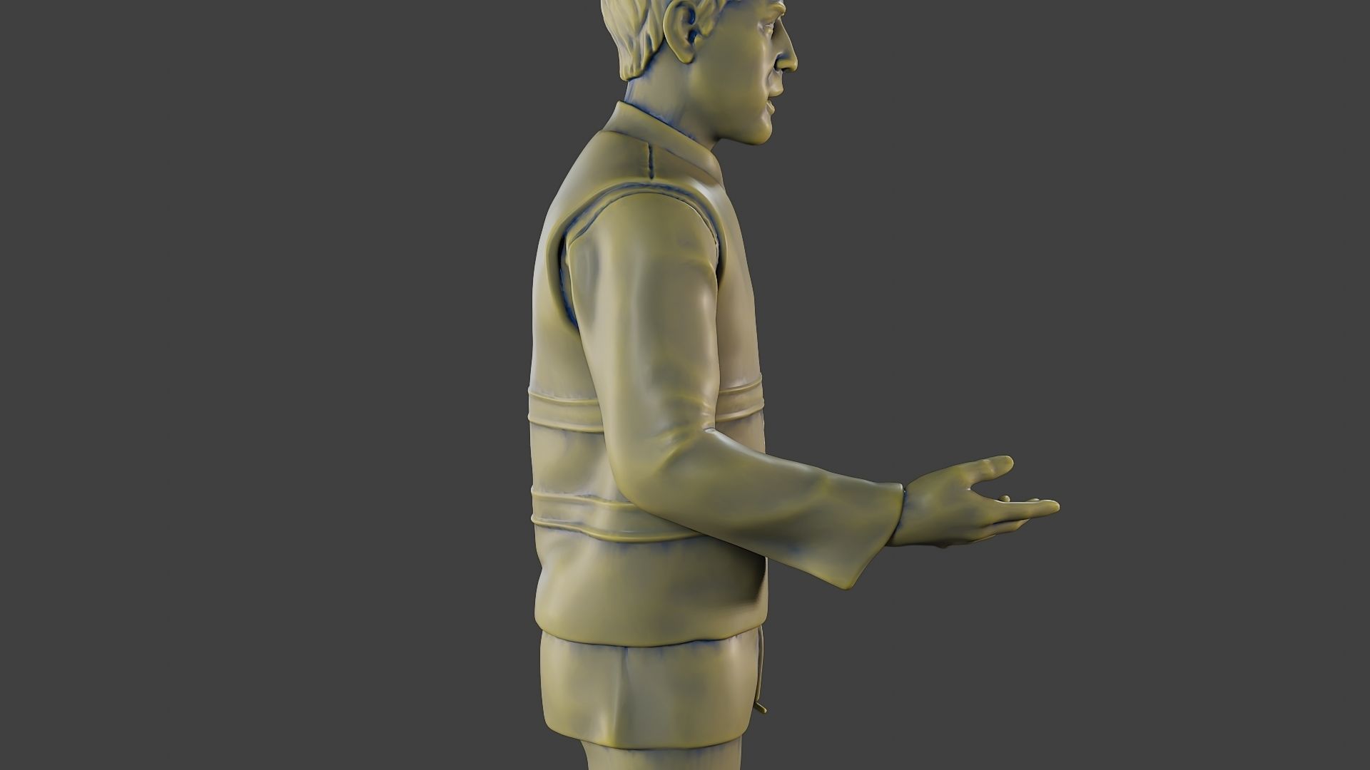 Male Security reflective vest MSRV 007 3D print model_20