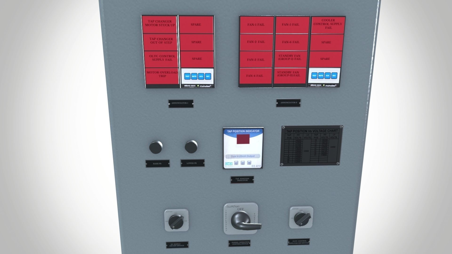 Heavy duty fuse Low-poly 3D model_5