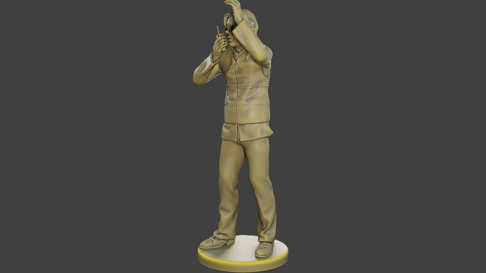 Male Security reflective vest MSRV 008 3D print model_2