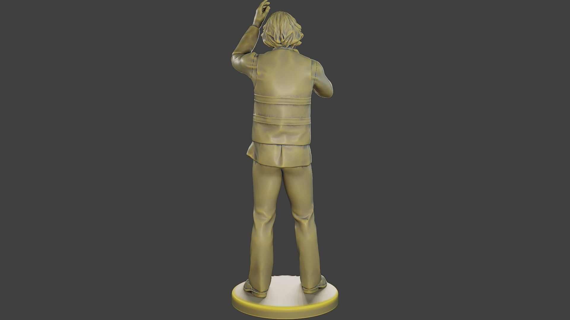 Male Security reflective vest MSRV 008 3D print model_6