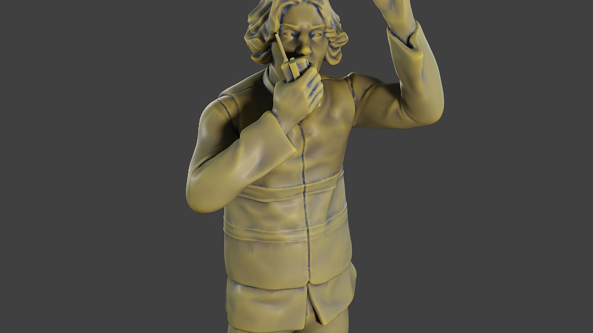 Male Security reflective vest MSRV 008 3D print model_19