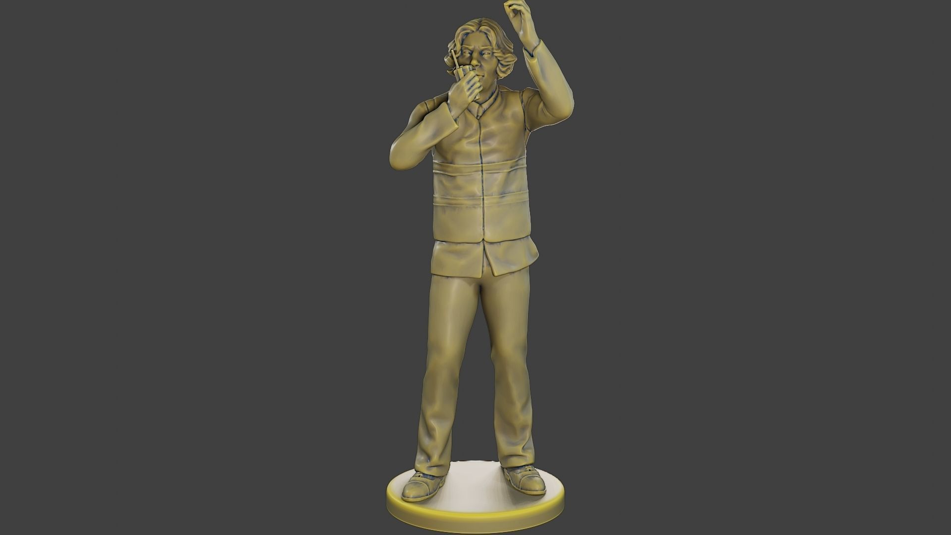 Male Security reflective vest MSRV 008 3D print model_1