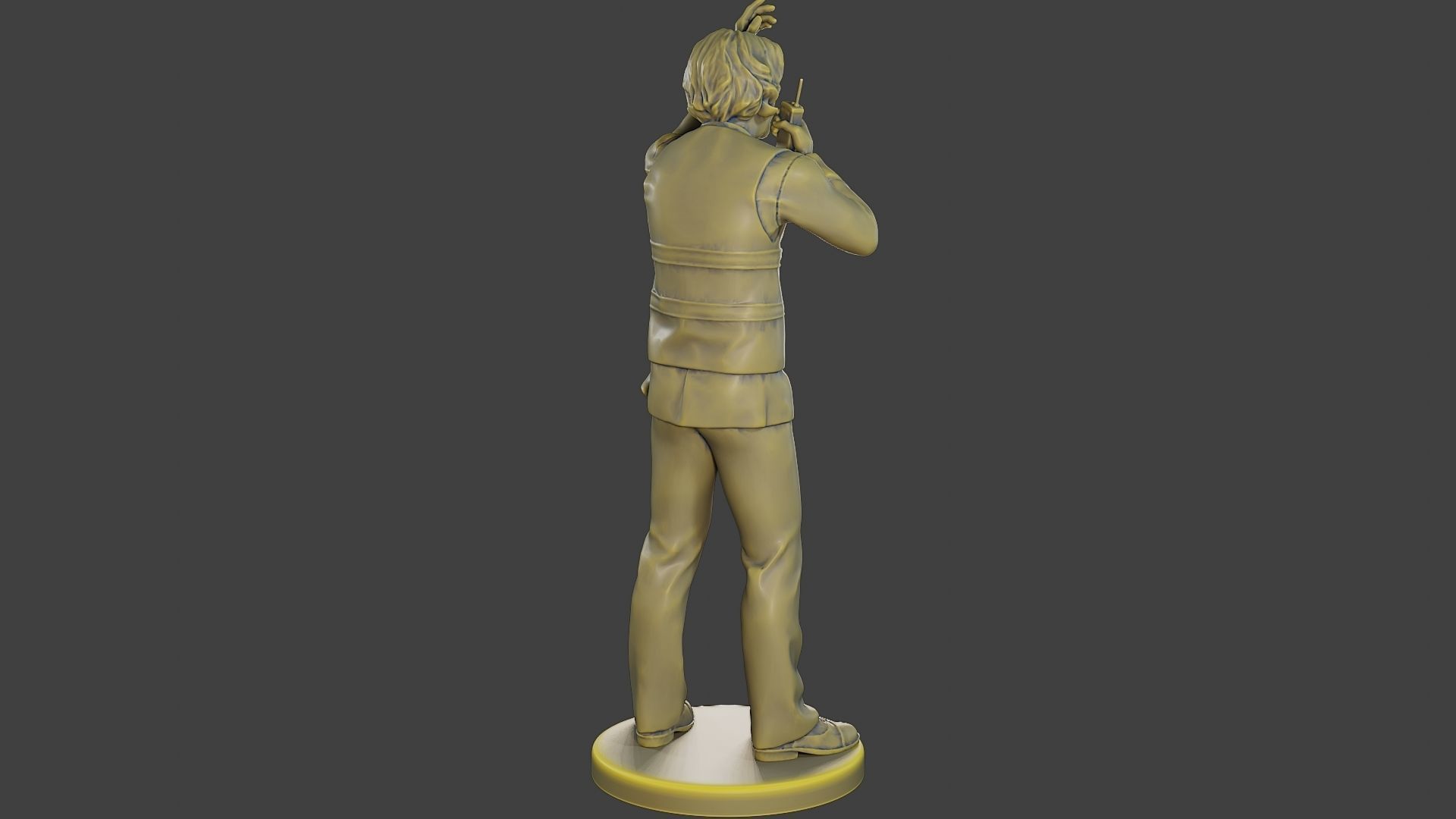 Male Security reflective vest MSRV 008 3D print model_7