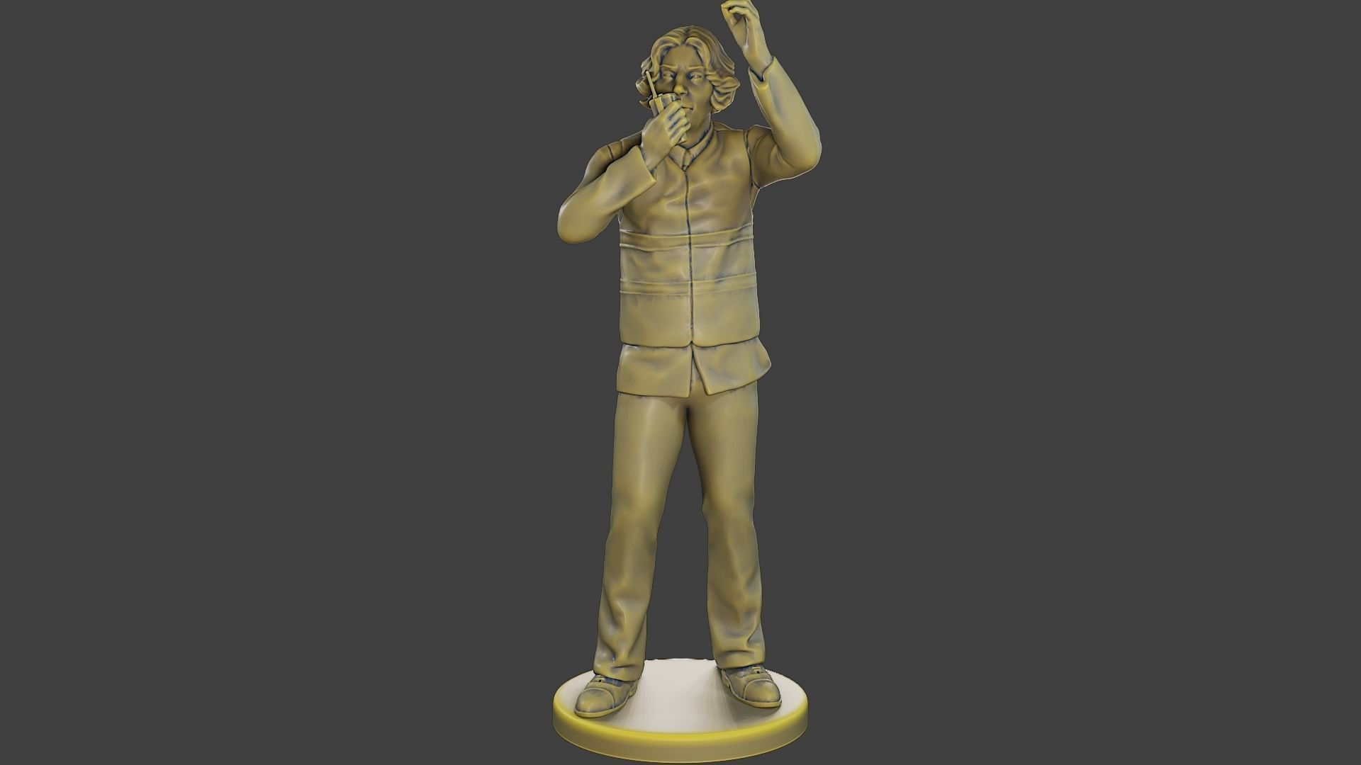 Male Security reflective vest MSRV 008 3D print model_11