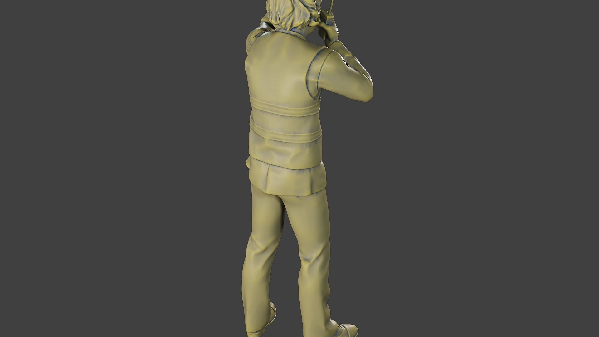 Male Security reflective vest MSRV 008 3D print model_24
