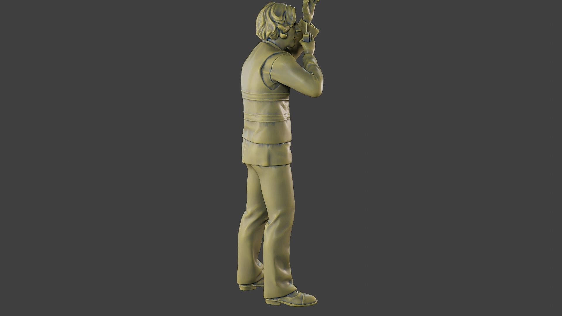 Male Security reflective vest MSRV 008 3D print model_31