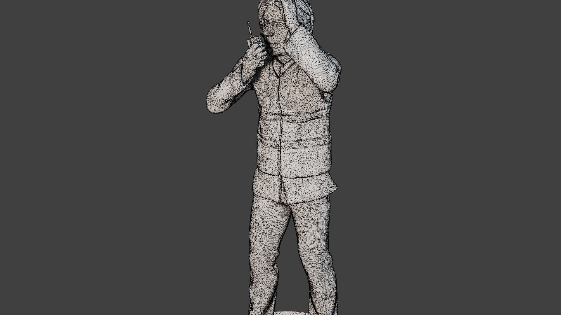 Male Security reflective vest MSRV 008 3D print model_12