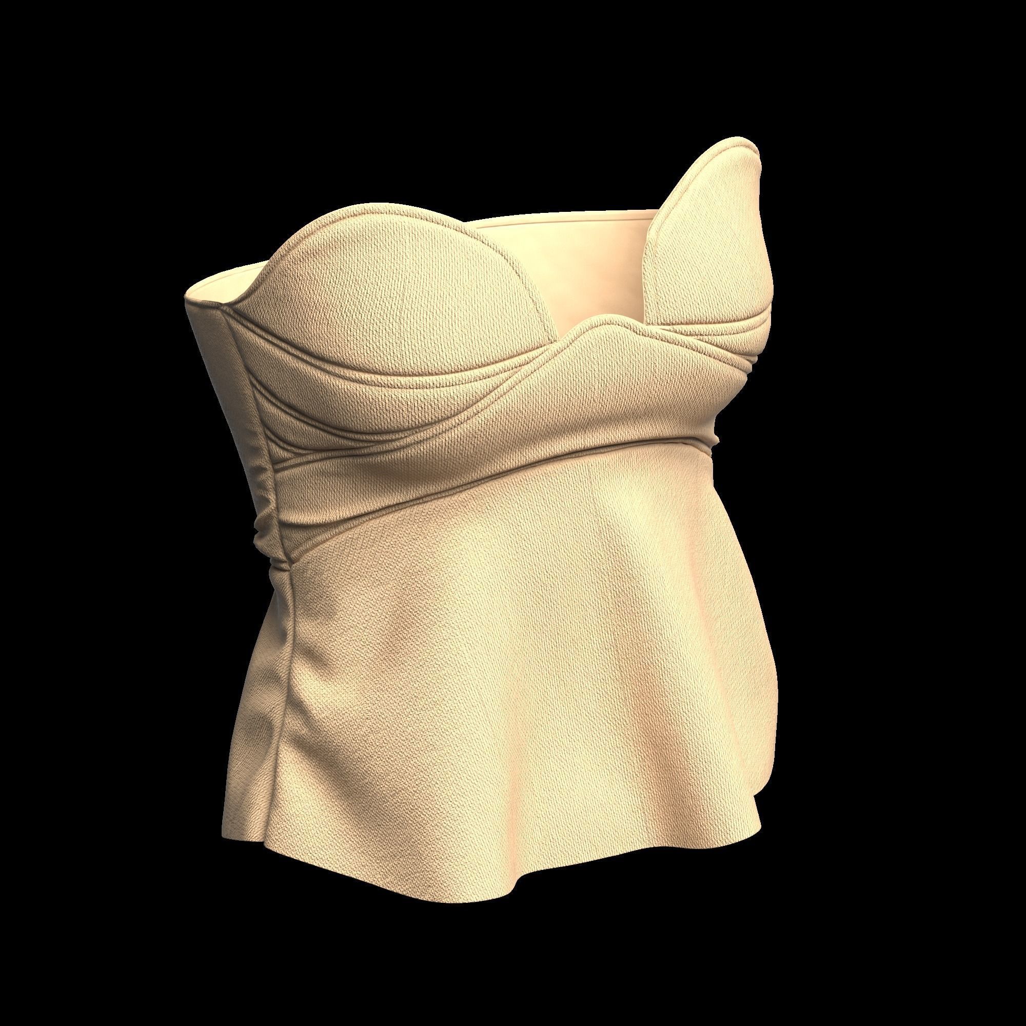 12 CROP TOP Low-poly 3D model_15