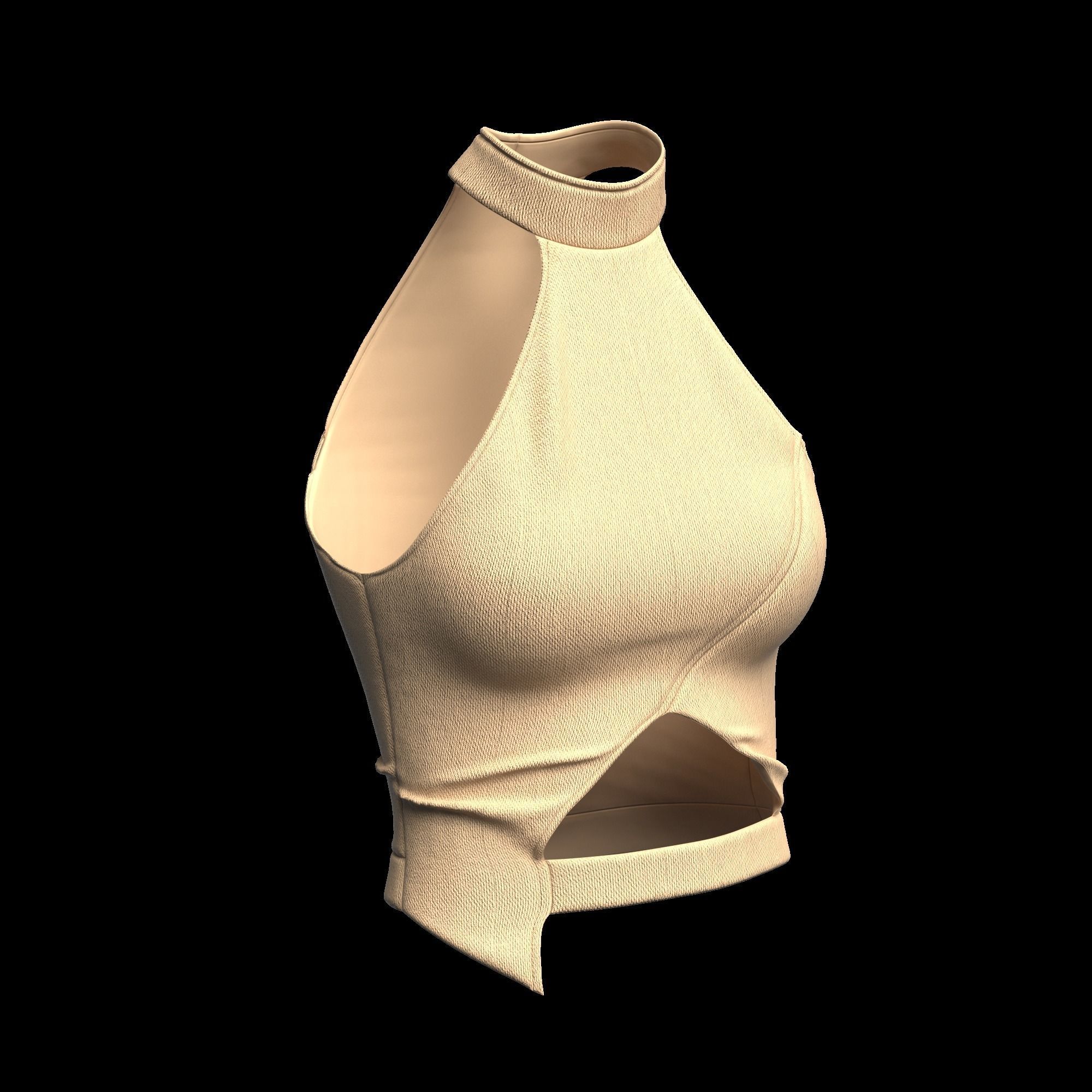 12 CROP TOP Low-poly 3D model_14