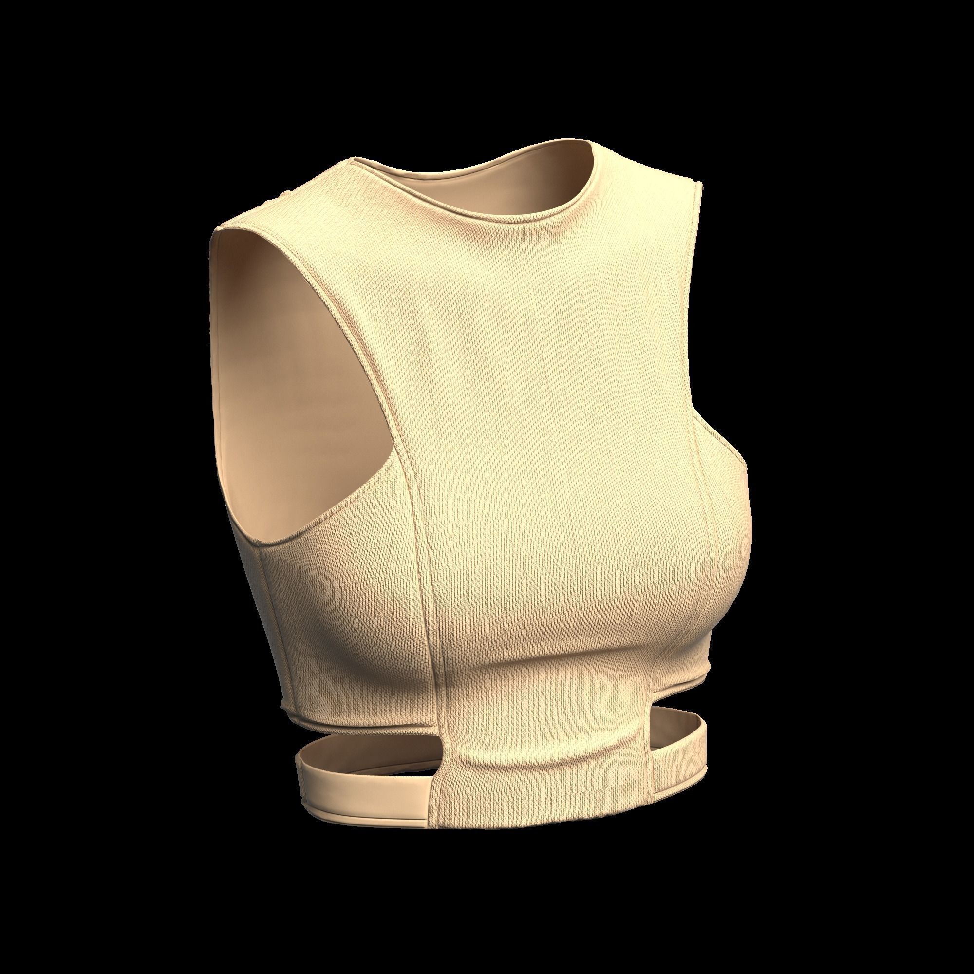 12 CROP TOP Low-poly 3D model_17