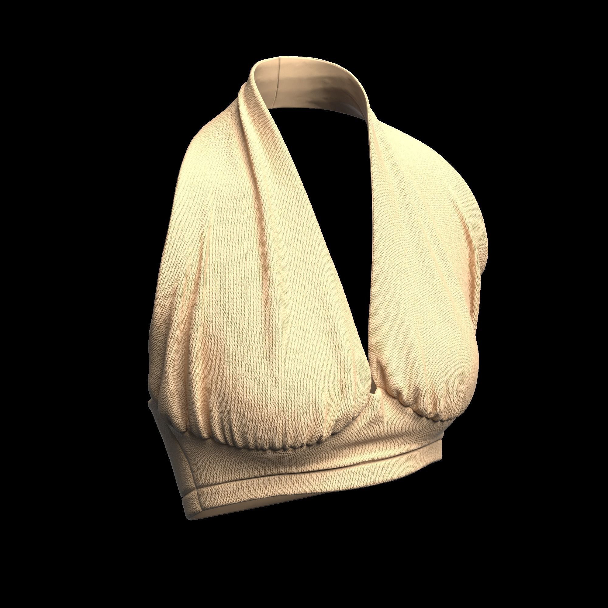 12 CROP TOP Low-poly 3D model_10