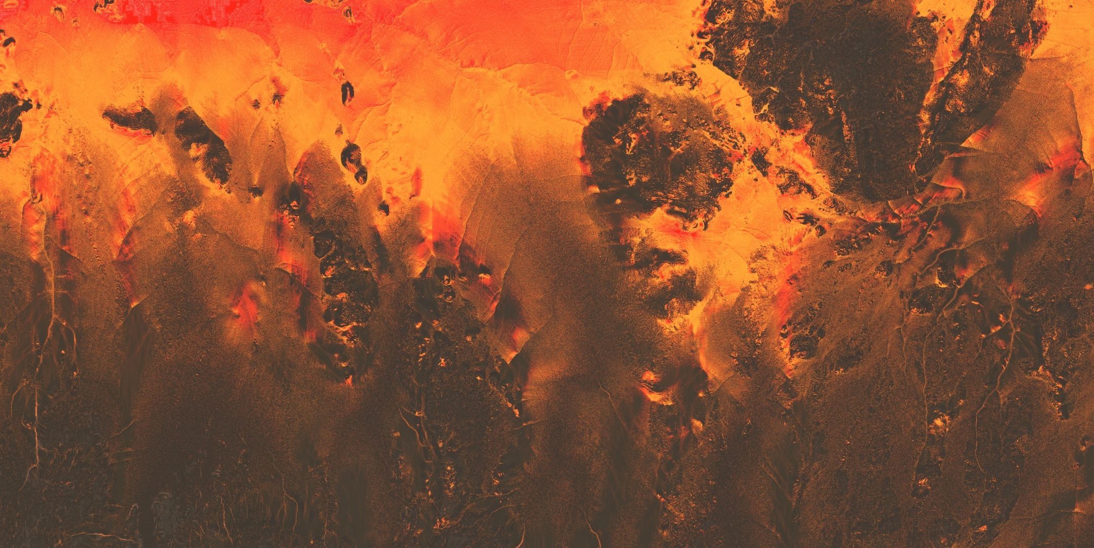 16K Volcano with lava height map and 3D terrain Low-poly 3D model_44