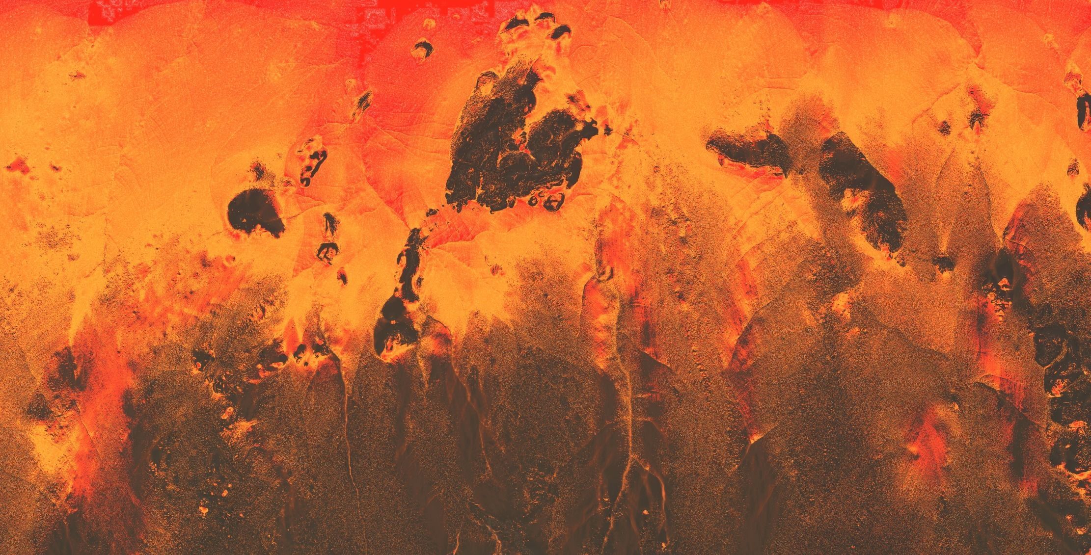 16K Volcano with lava height map and 3D terrain Low-poly 3D model_36