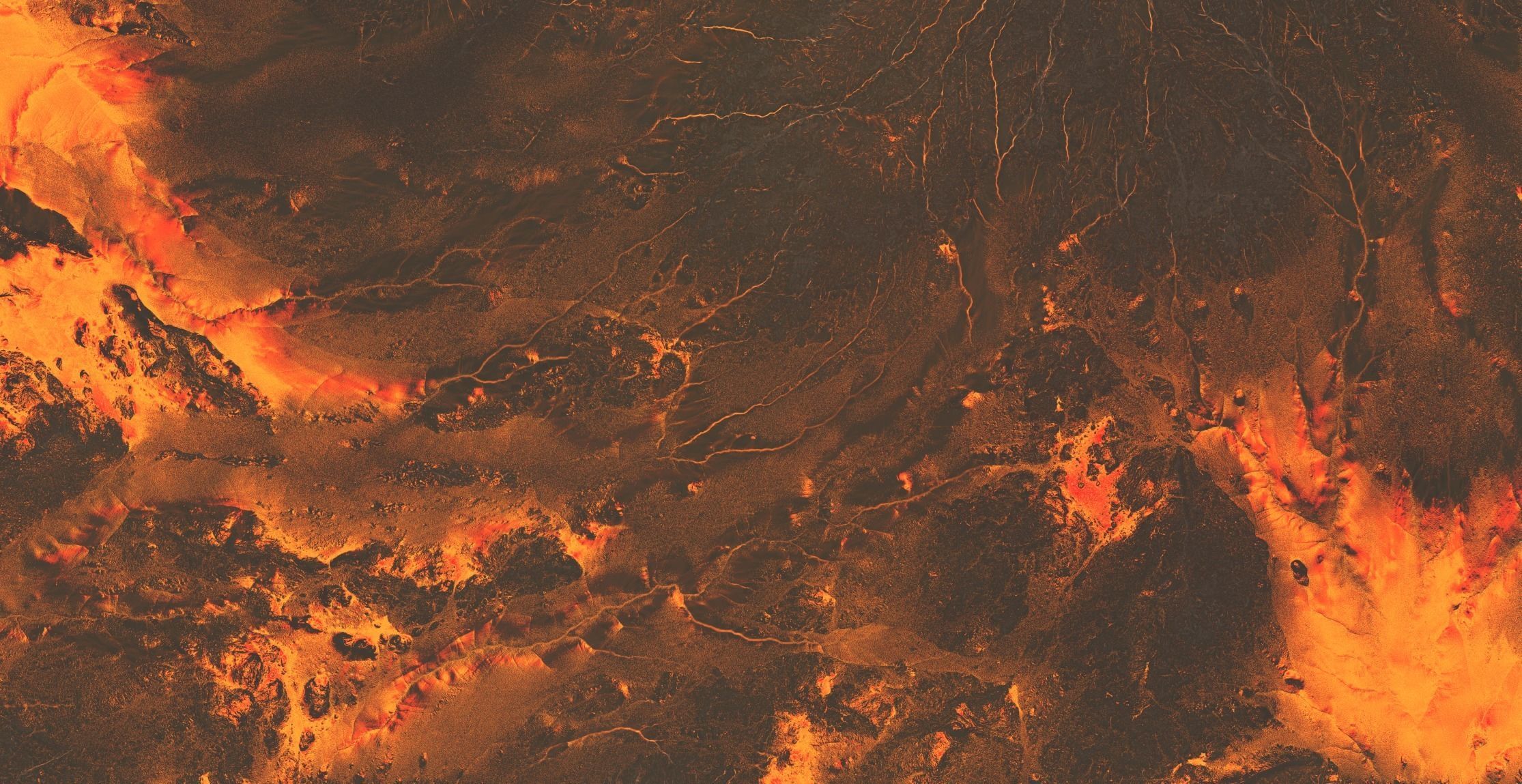 16K Volcano with lava height map and 3D terrain Low-poly 3D model_40