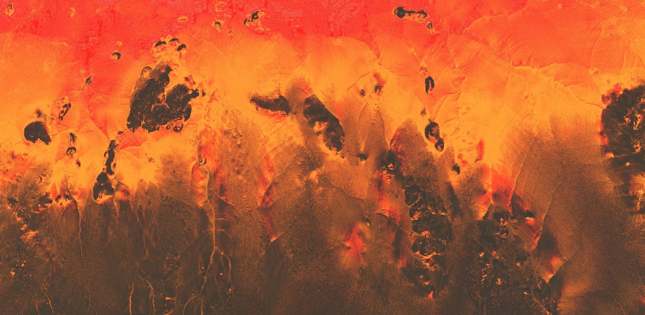 16K Volcano with lava height map and 3D terrain Low-poly 3D model_6