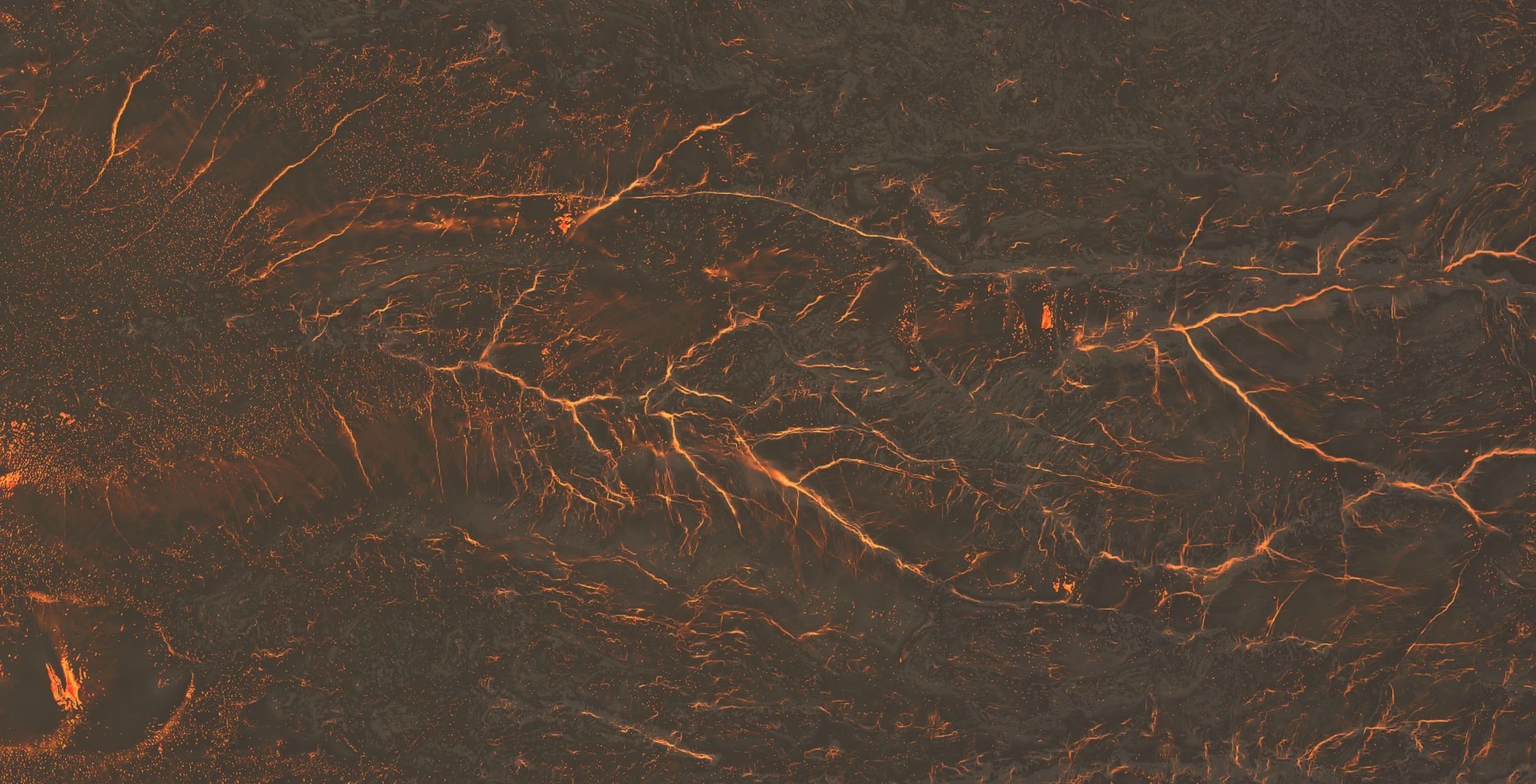 16K Volcano with lava height map and 3D terrain Low-poly 3D model_20