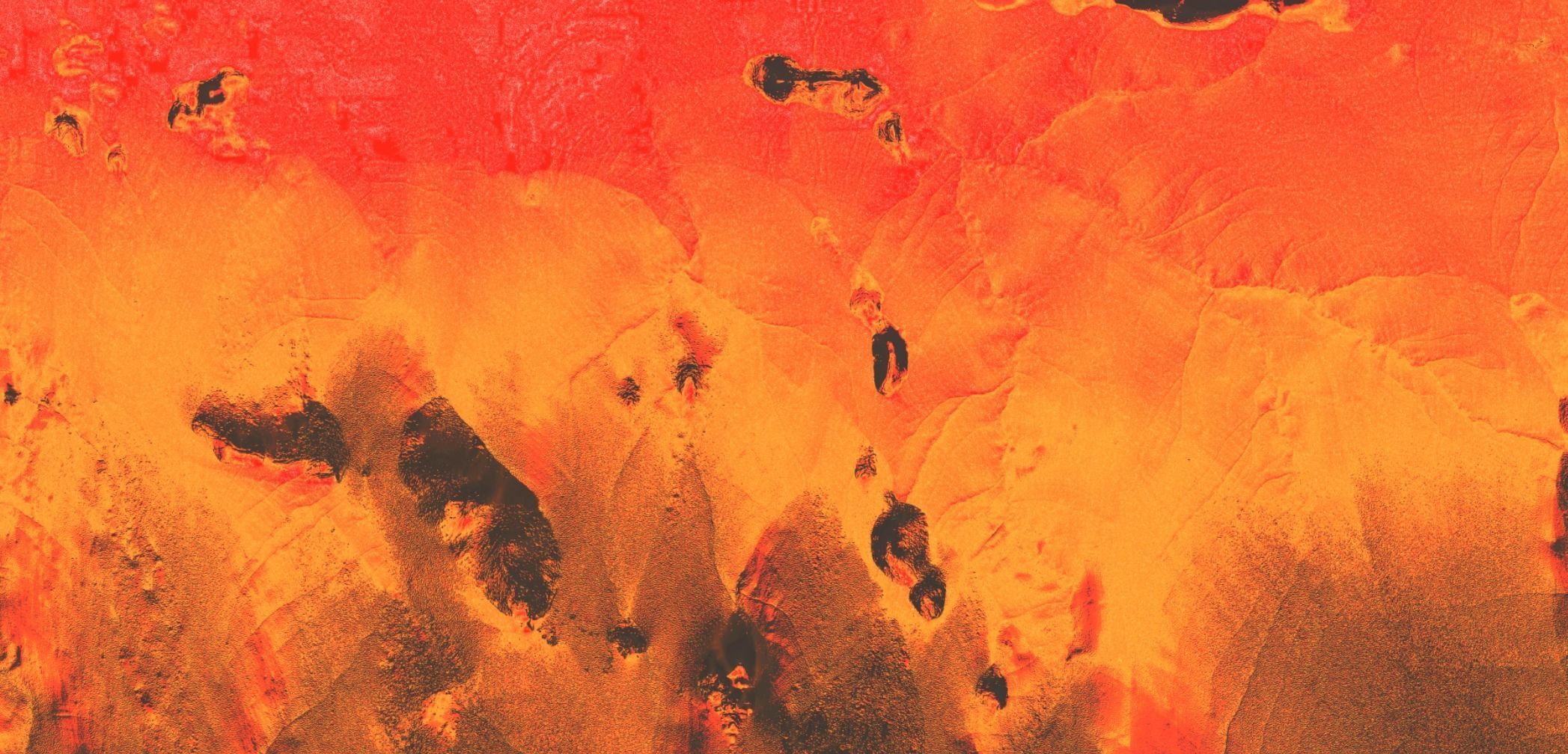 16K Volcano with lava height map and 3D terrain Low-poly 3D model_17