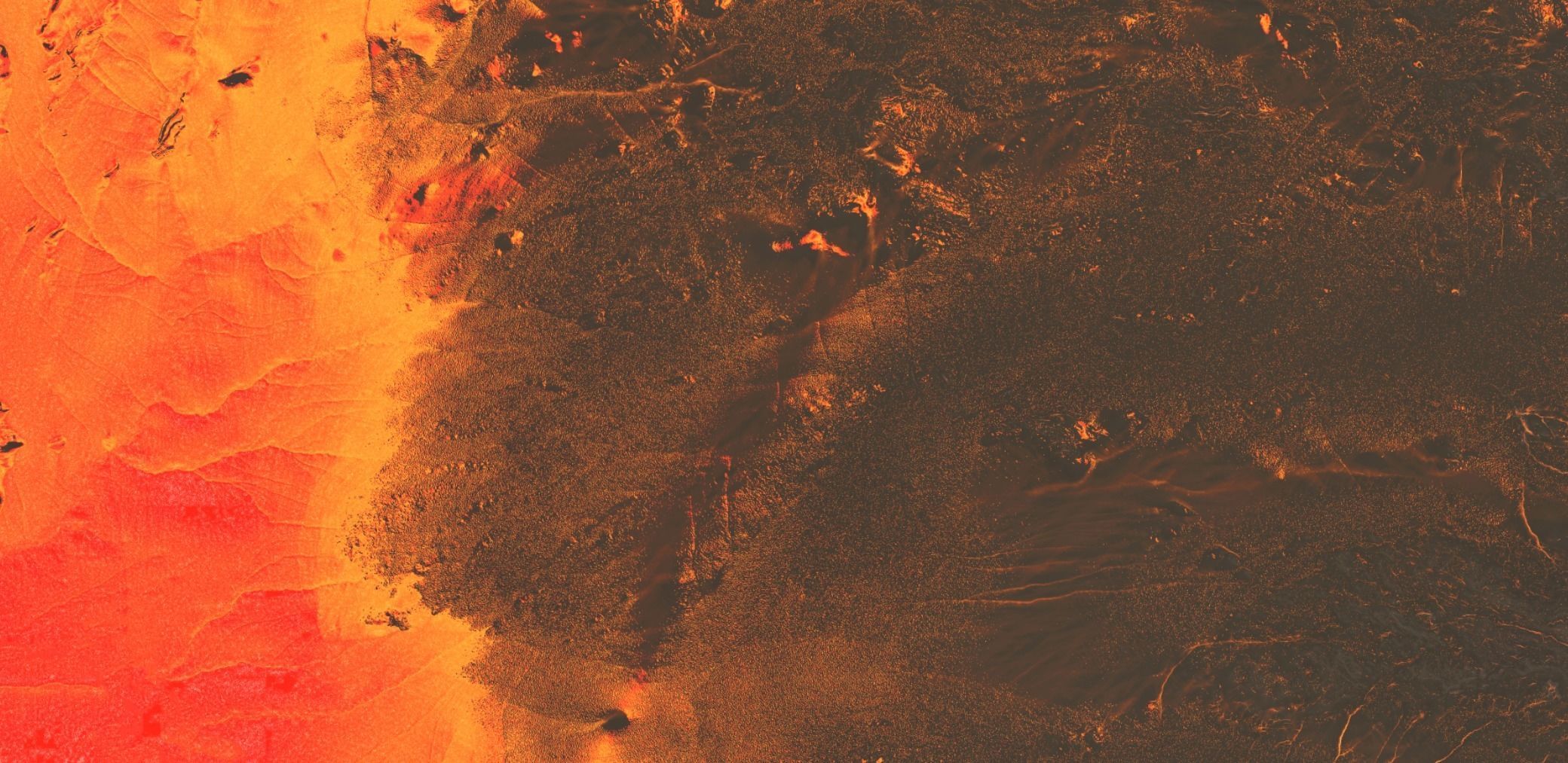 16K Volcano with lava height map and 3D terrain Low-poly 3D model_9