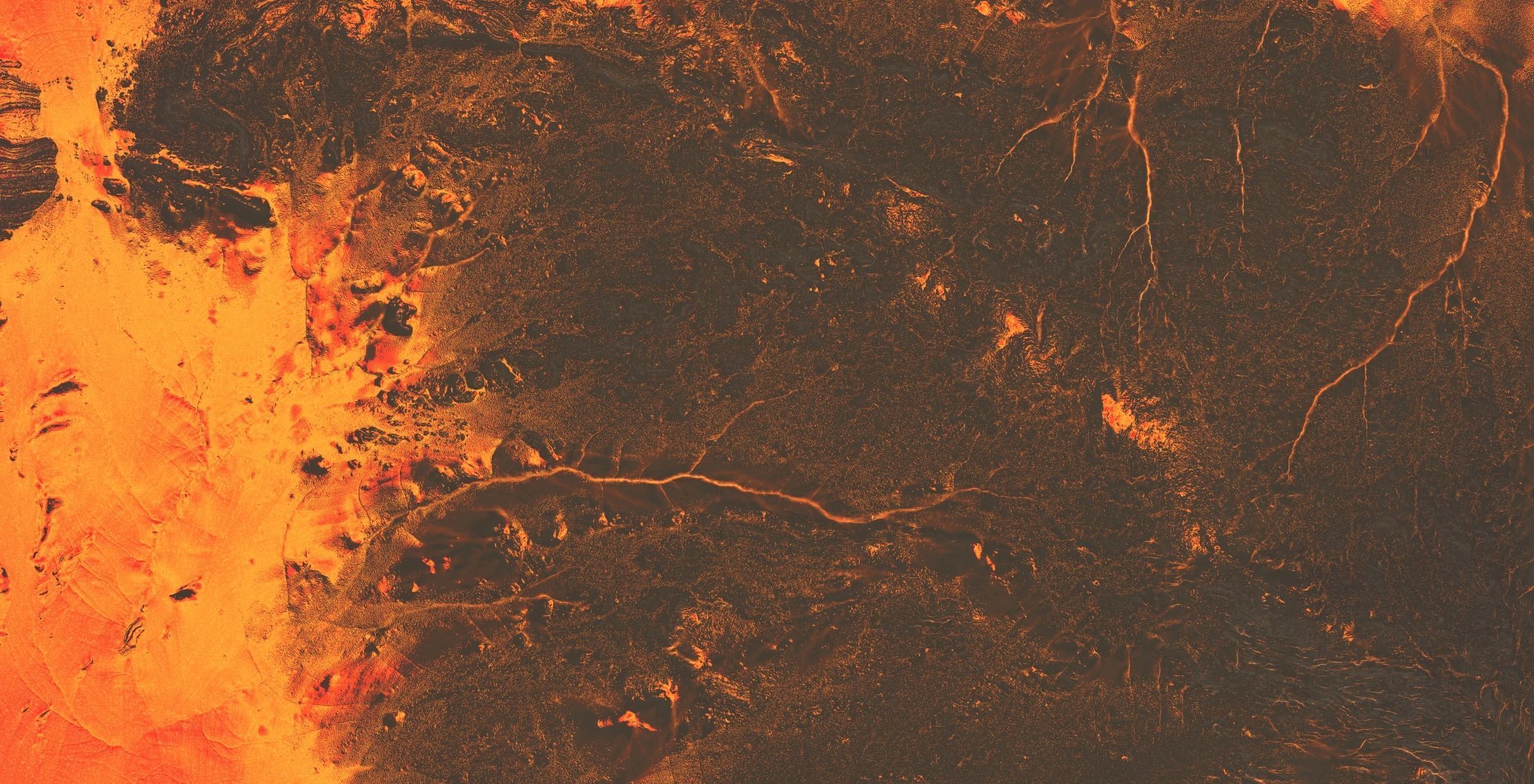 16K Volcano with lava height map and 3D terrain Low-poly 3D model_33