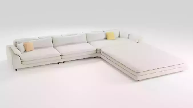 Fabric sofa in elegant design 
