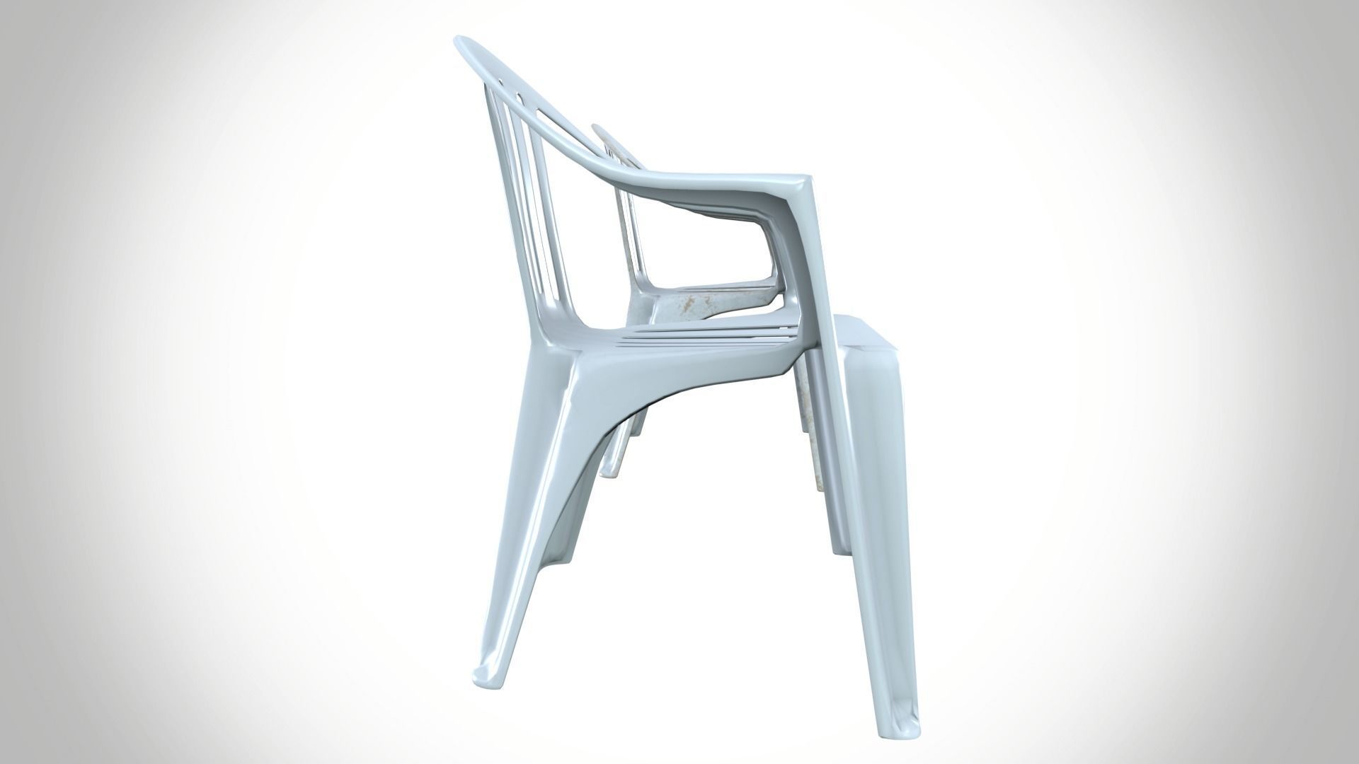 Plastic chair 3D model_8