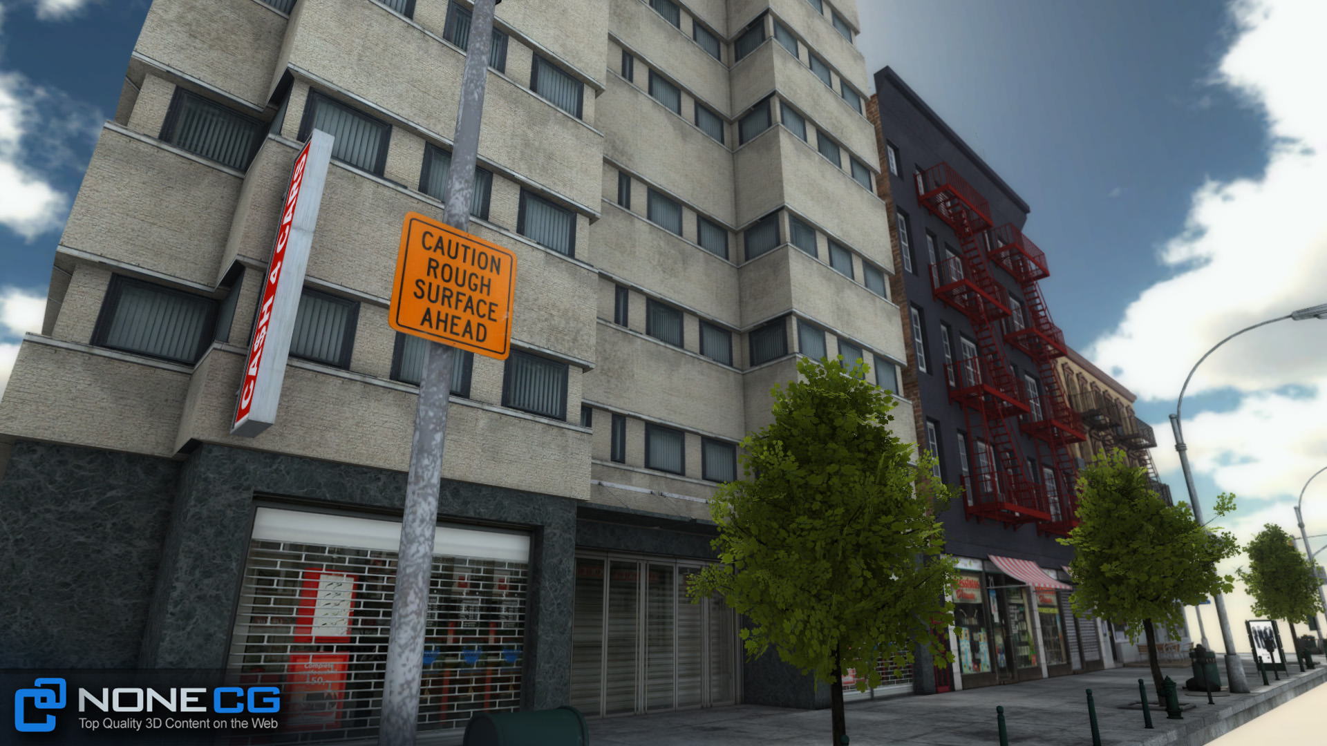 NYC Block 5 Unity Low-poly 3D model_15