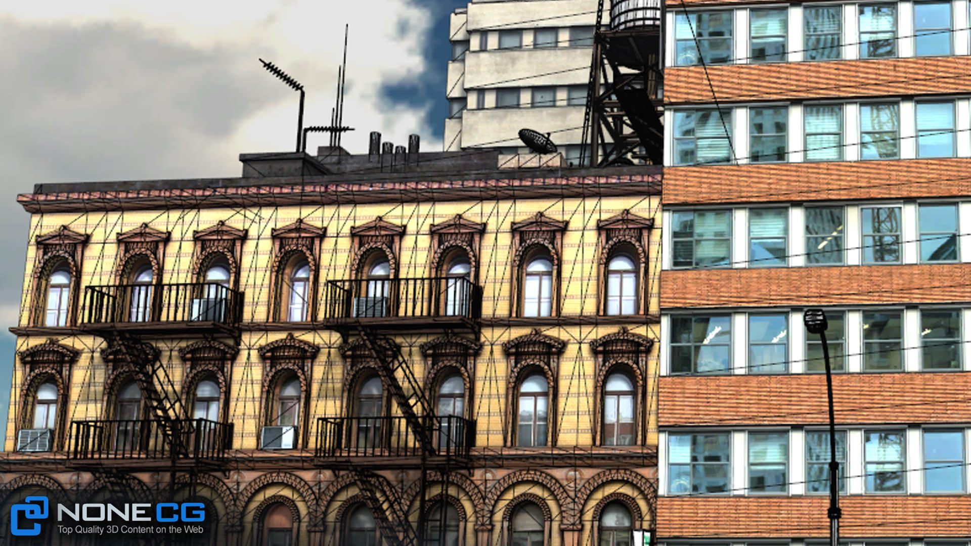 NYC Block 5 Unity Low-poly 3D model_32